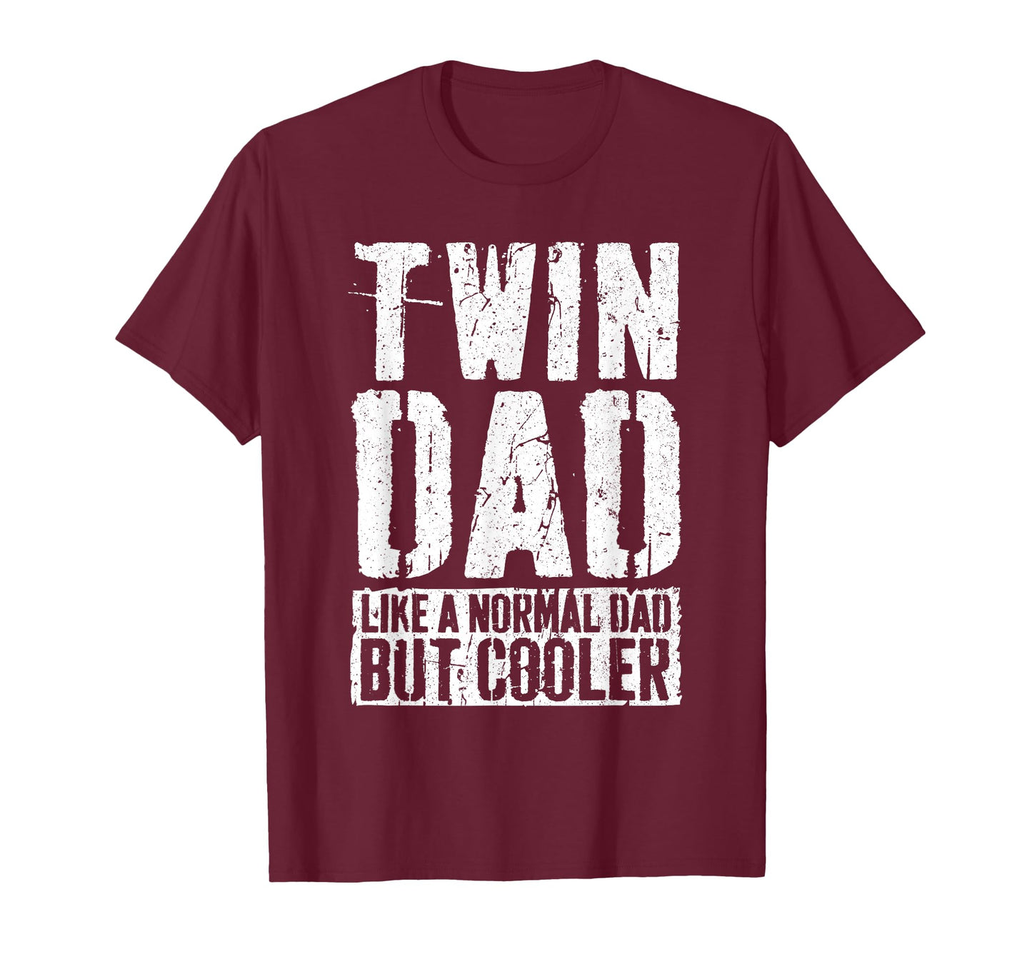Twin Dad Shirt Men Dad Of Twins Fathers Day T-Shirt