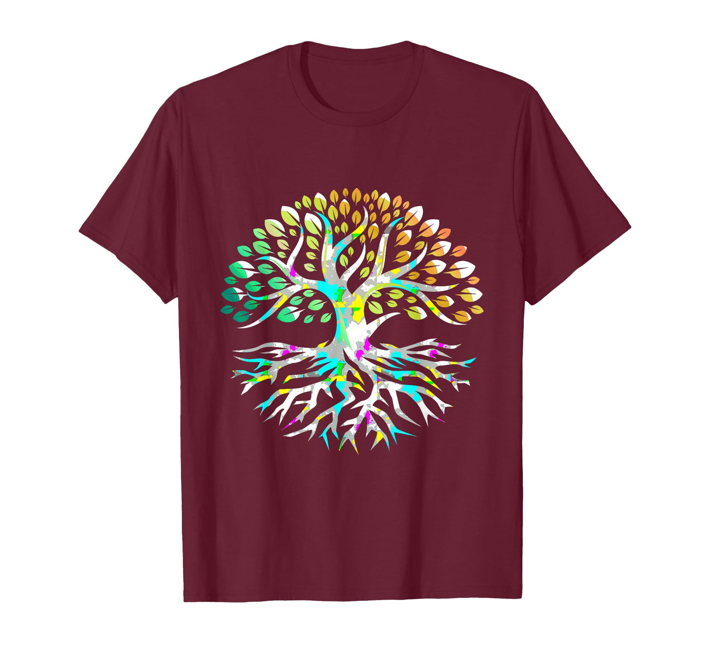 Yggdrasil Tree of Life Colorful Peaceful Mind Sacred Tree T-Shirt