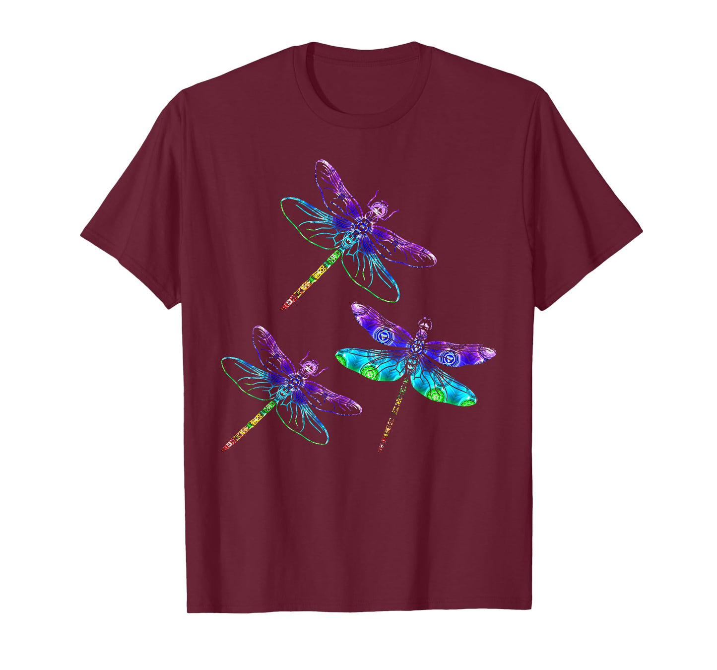 Wrinkled Hippie Dragonfly Gift Spirit Animal Chakra Color Dragonflies T-Shirt