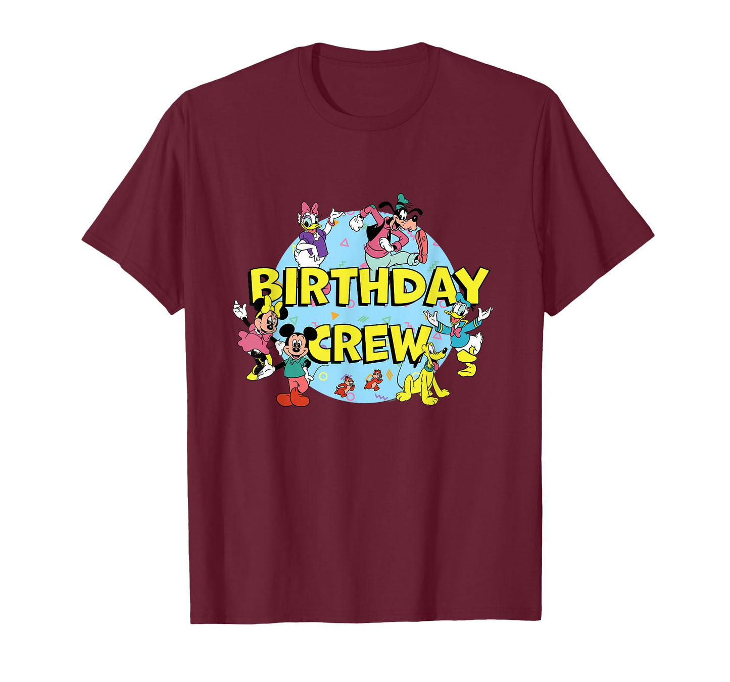 Disney Mickey and Friends Birthday Crew Party Matching T-Shirt
