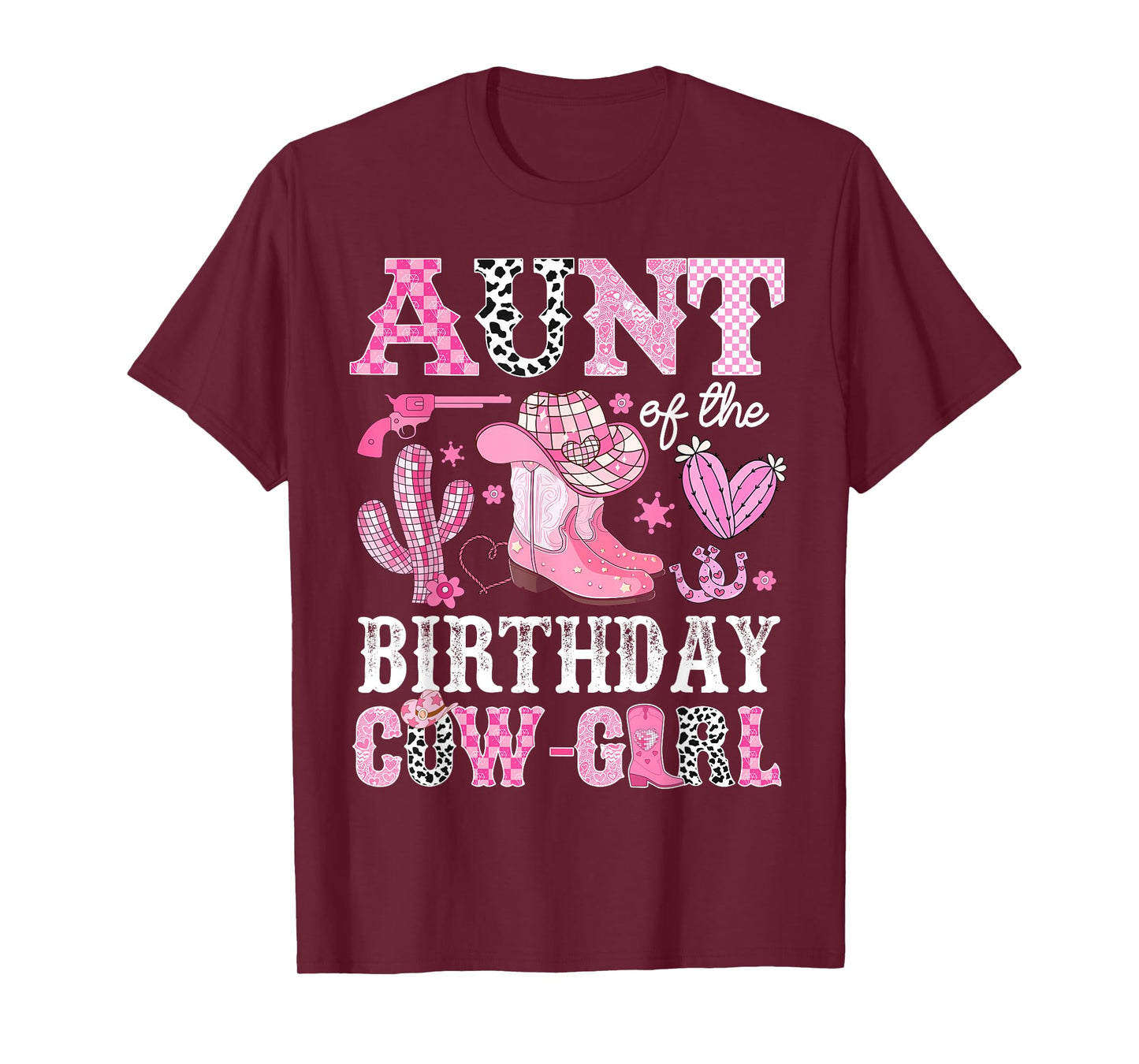 Aunt Of The Birthday Cow-Girl Rodeo Cowgirl Bday T-Shirt