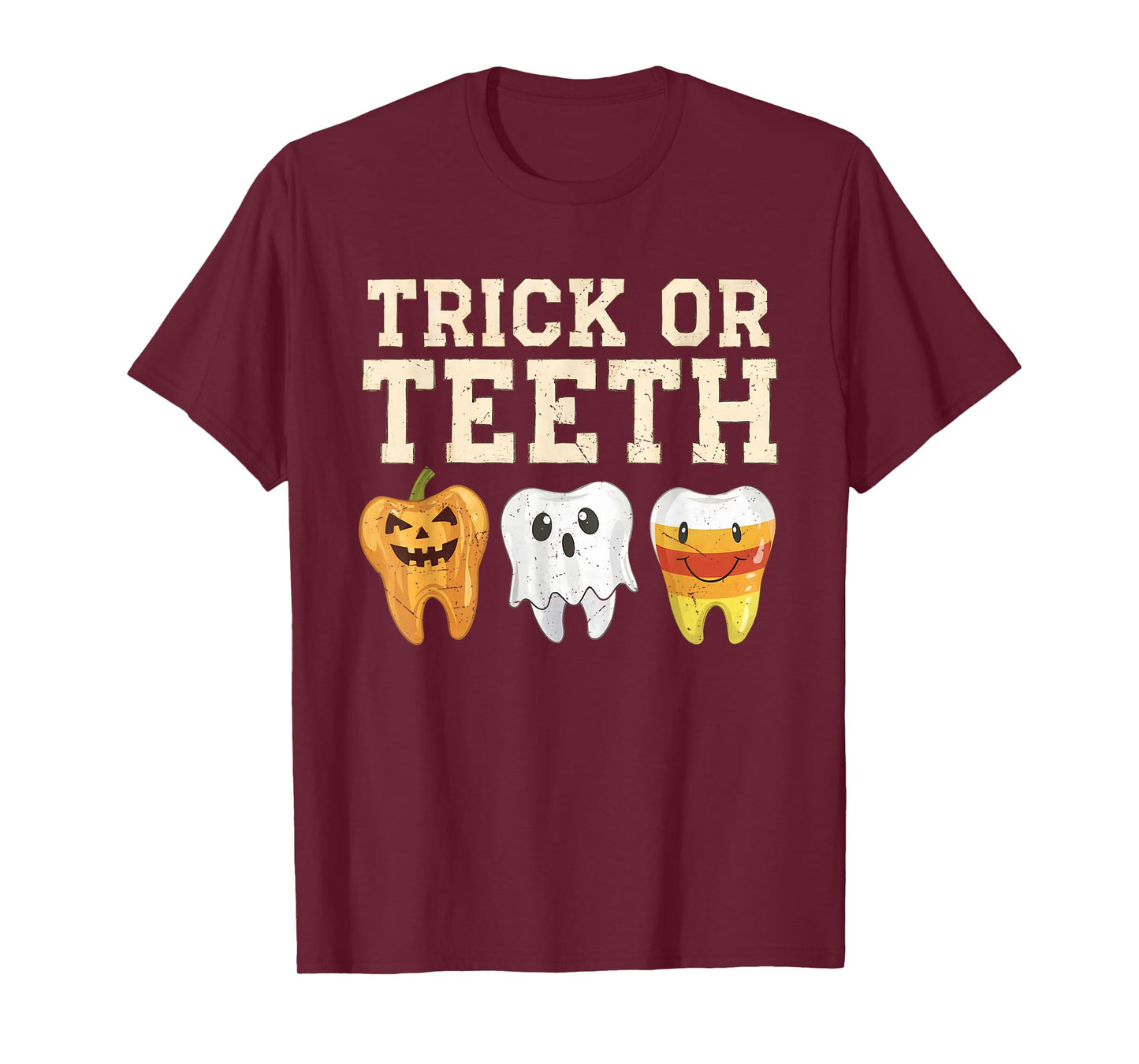 Trick Or Teeth Halloween Dental Crew Dentist Boys Girls Kids T-Shirt