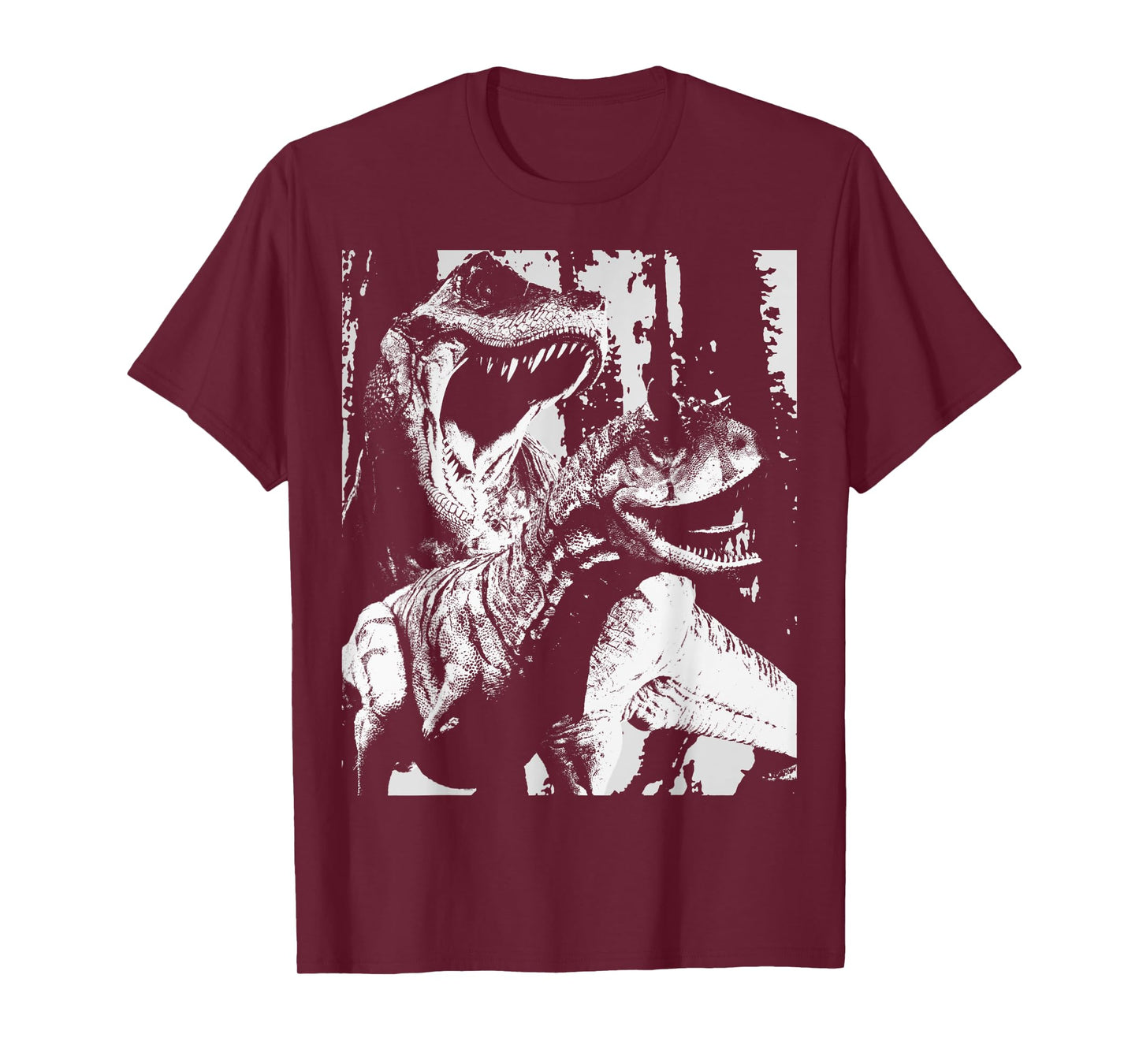 Carnotaurus Versus Trex Graphic Tee Carnotaurus Dinosaur T-Shirt