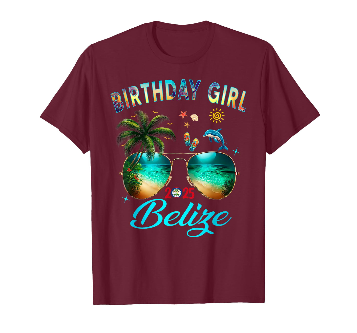 Belize Birthday Besties Trip 2025 Vacay T-Shirt