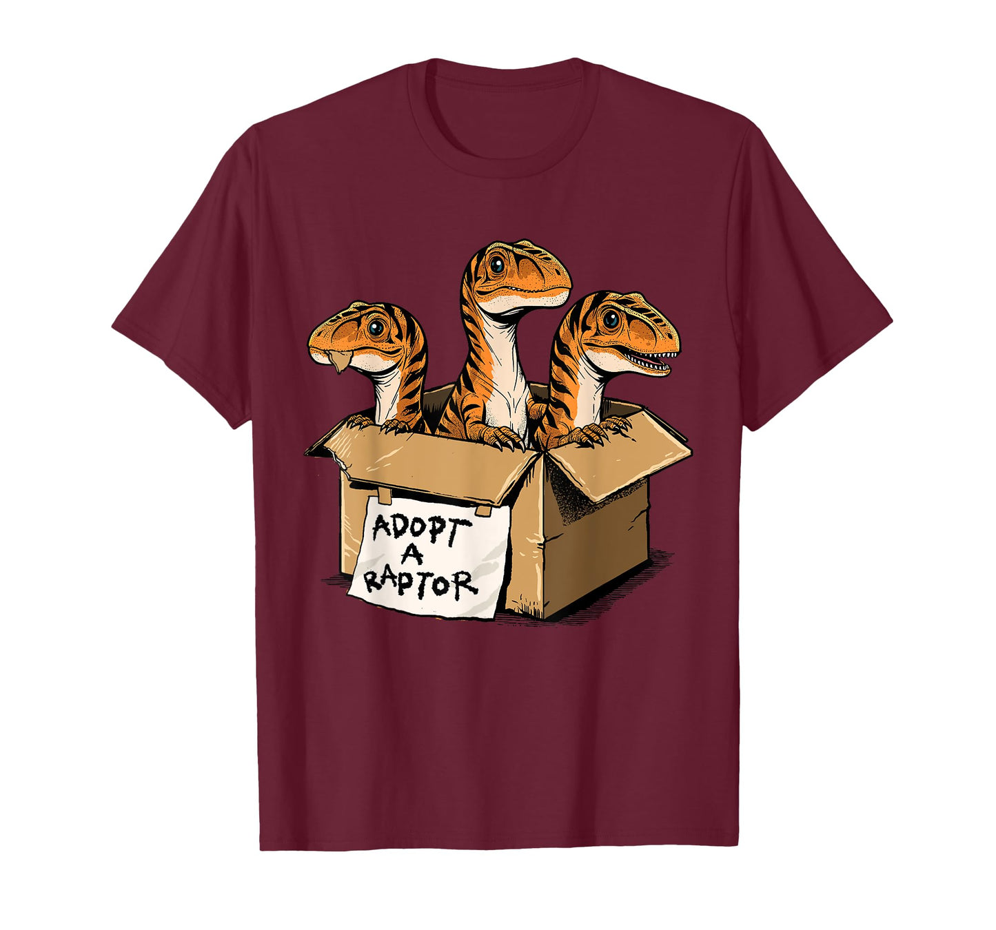 Raptor Shirt Adopt A Raptor Box Funny Dinosaur Adoption T-Shirt