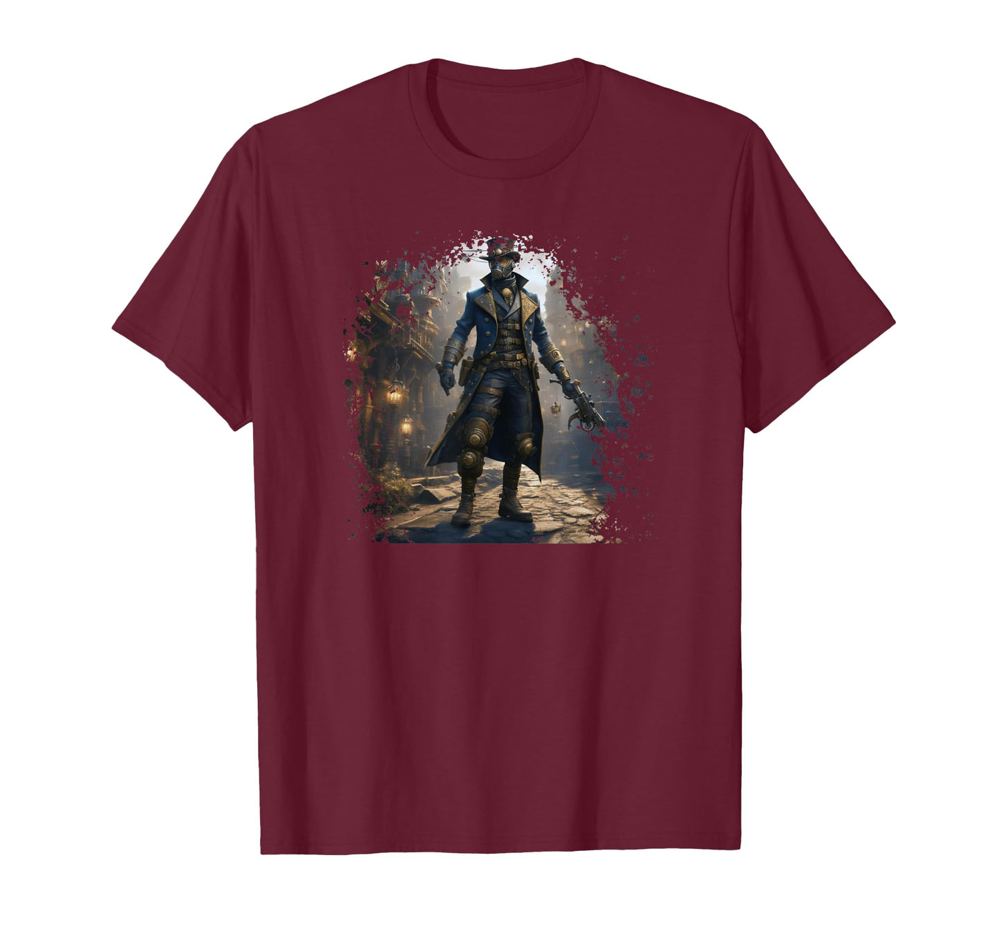Victorian Steam Punk Assassin And Steampunk World Aesthetic T-Shirt