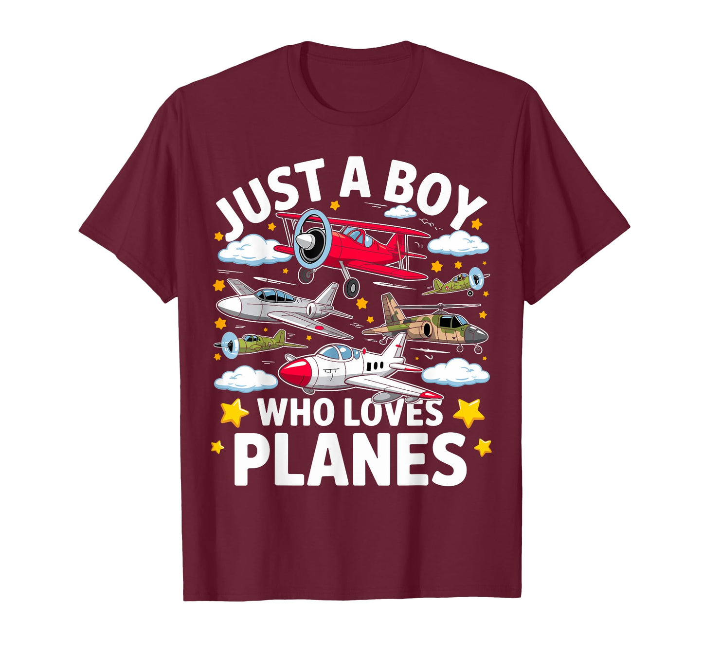 Aircraft Lovers Just A Boy Who Loves Planes Airplane T-Shirt
