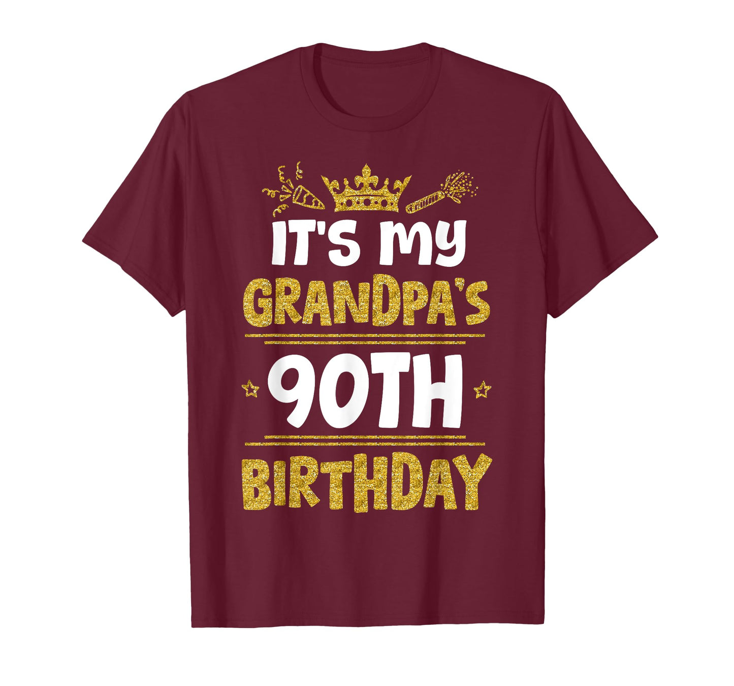 Happy It's My Grandpa's 90th Birthday 1935 90 Years Old T-Shirt