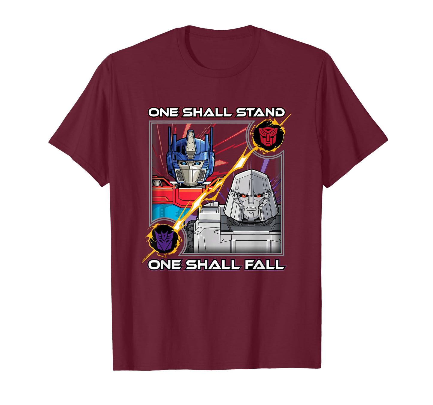 Transformers One One Shall Stand One Shall Fall Poster T-Shirt