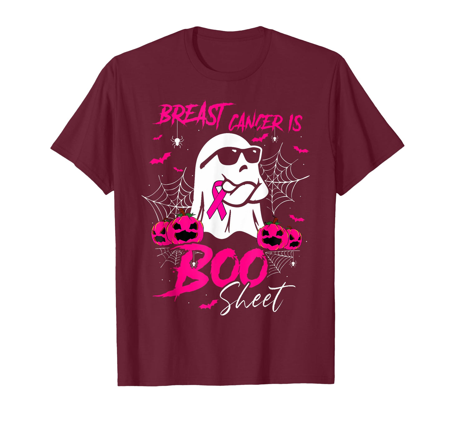 Breast Cancer Is Boo Sheet Breast Cancer Warrior Halloween T-Shirt