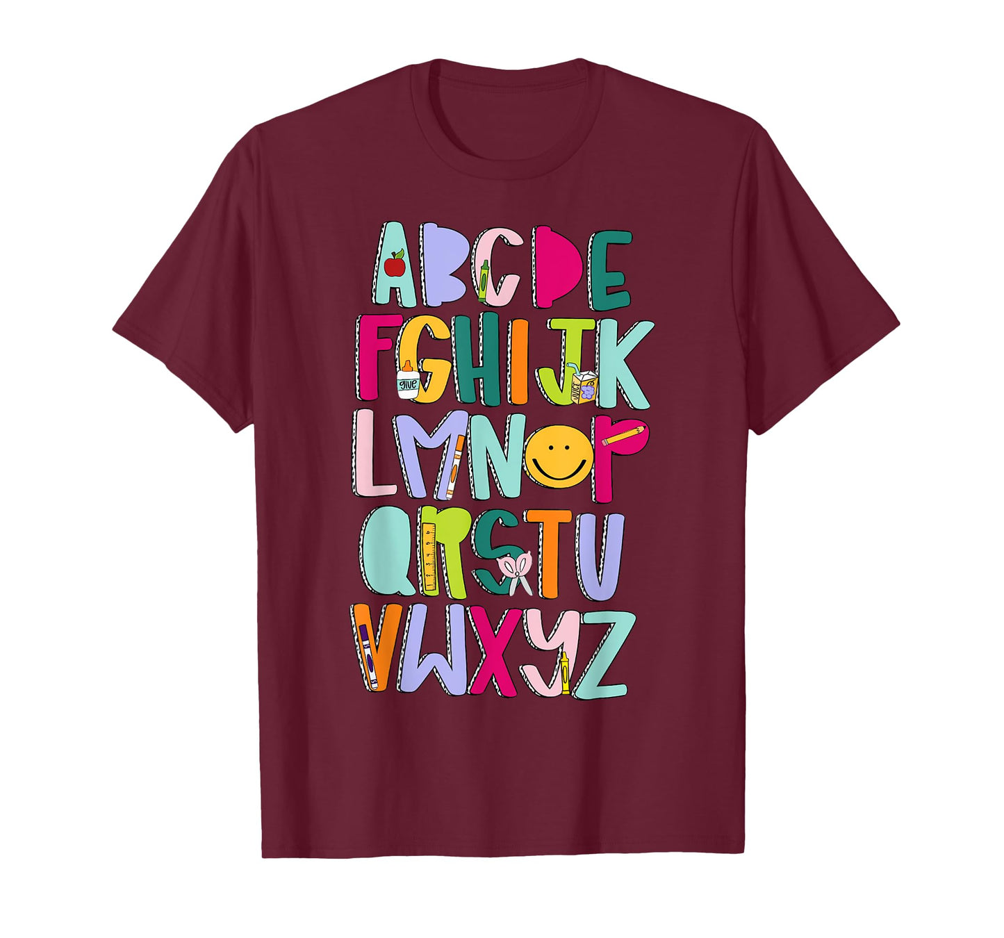 Alphabet Learning Letters ABCs First Day Of School Boy Girl T-Shirt