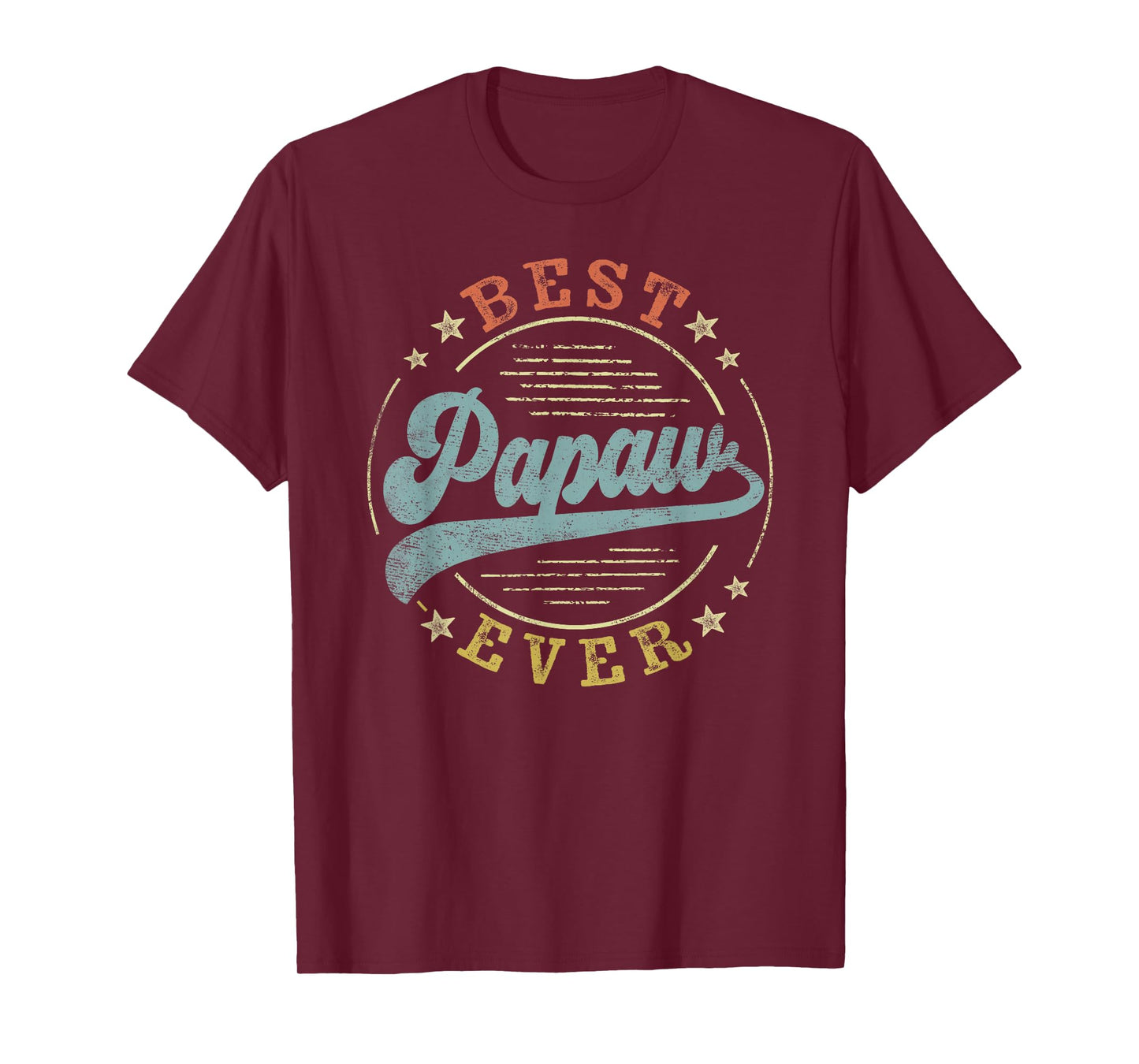 Best Papaw Ever Father's Day Papaw Gifts Vintage Emblem T-Shirt