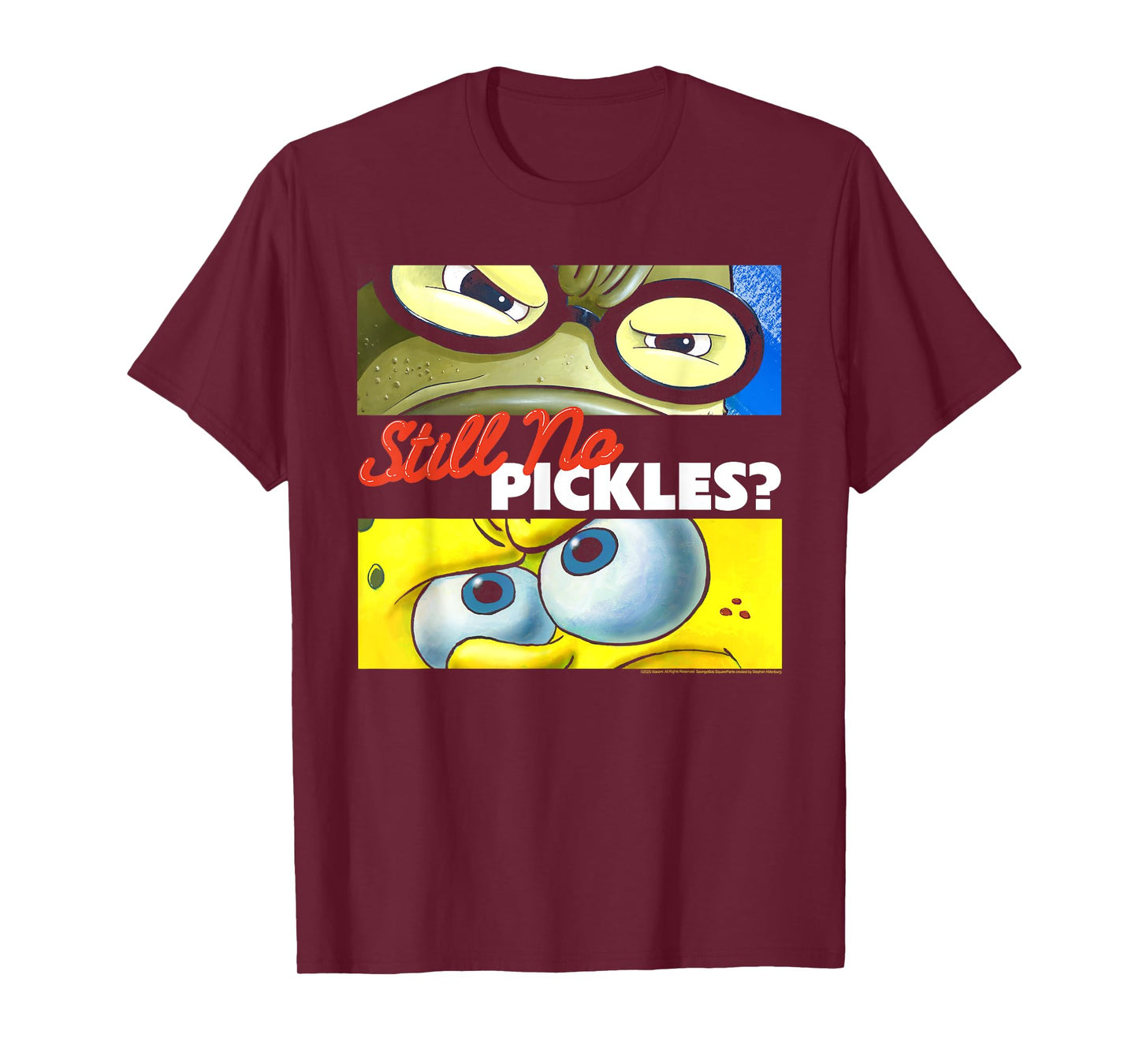 SpongeBob SquarePants Still No Pickles? Bubble Bass Cartoon T-Shirt