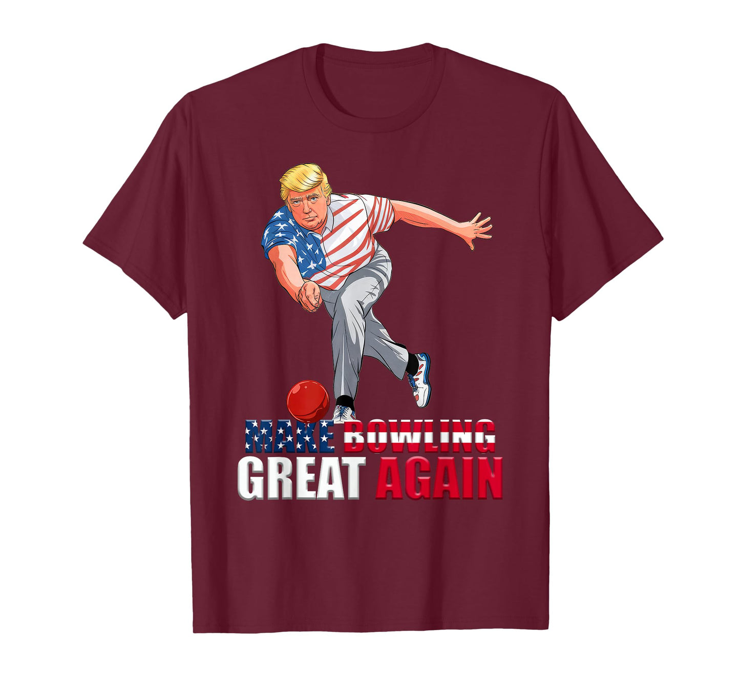 Funny Trump Bowling Make Bowling Great Again T-Shirt