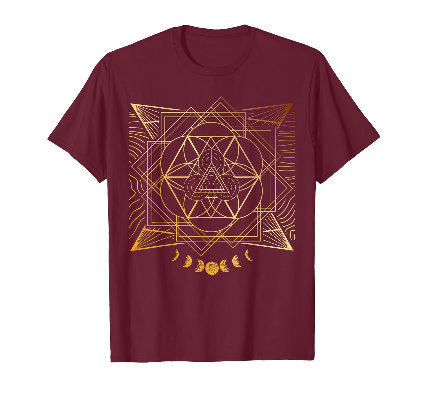 Sacred Geometry for a Spiritual Zen Gothic Mandala T-Shirt