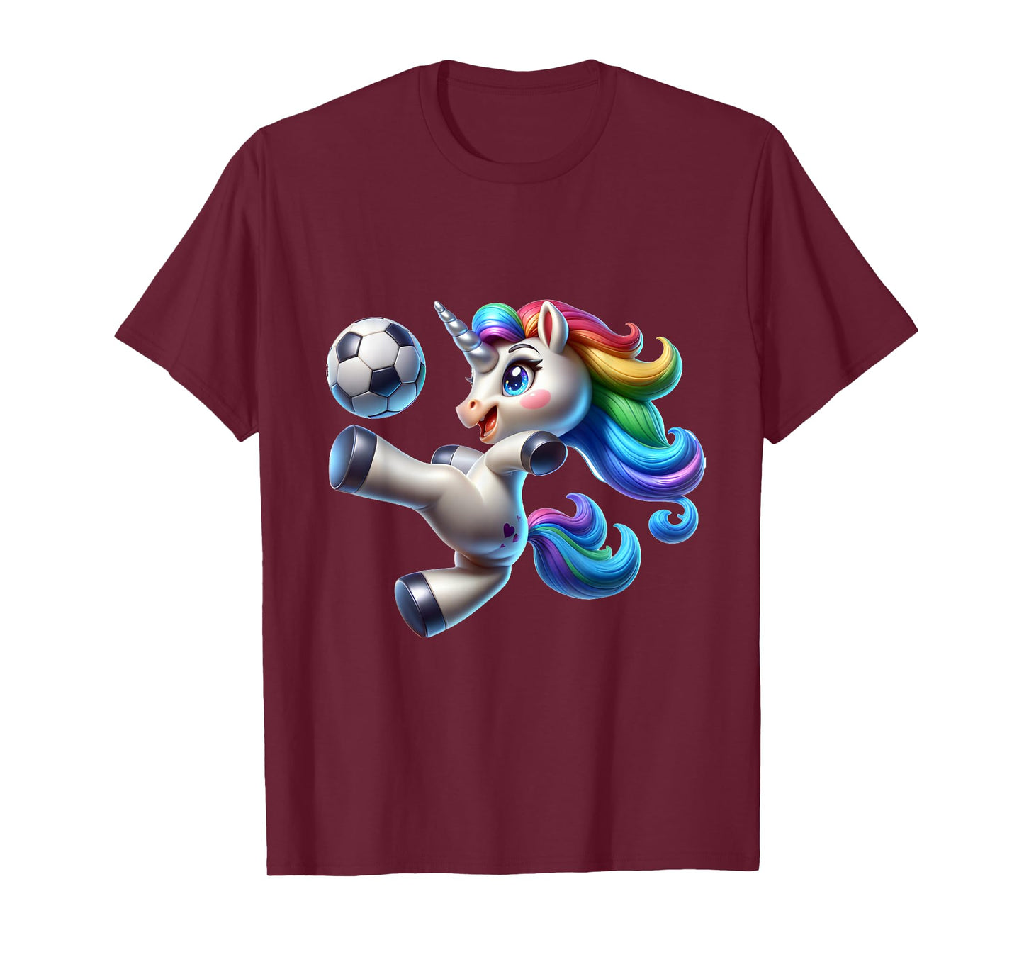 Cute Soccer Player Unicorn T-Shirt