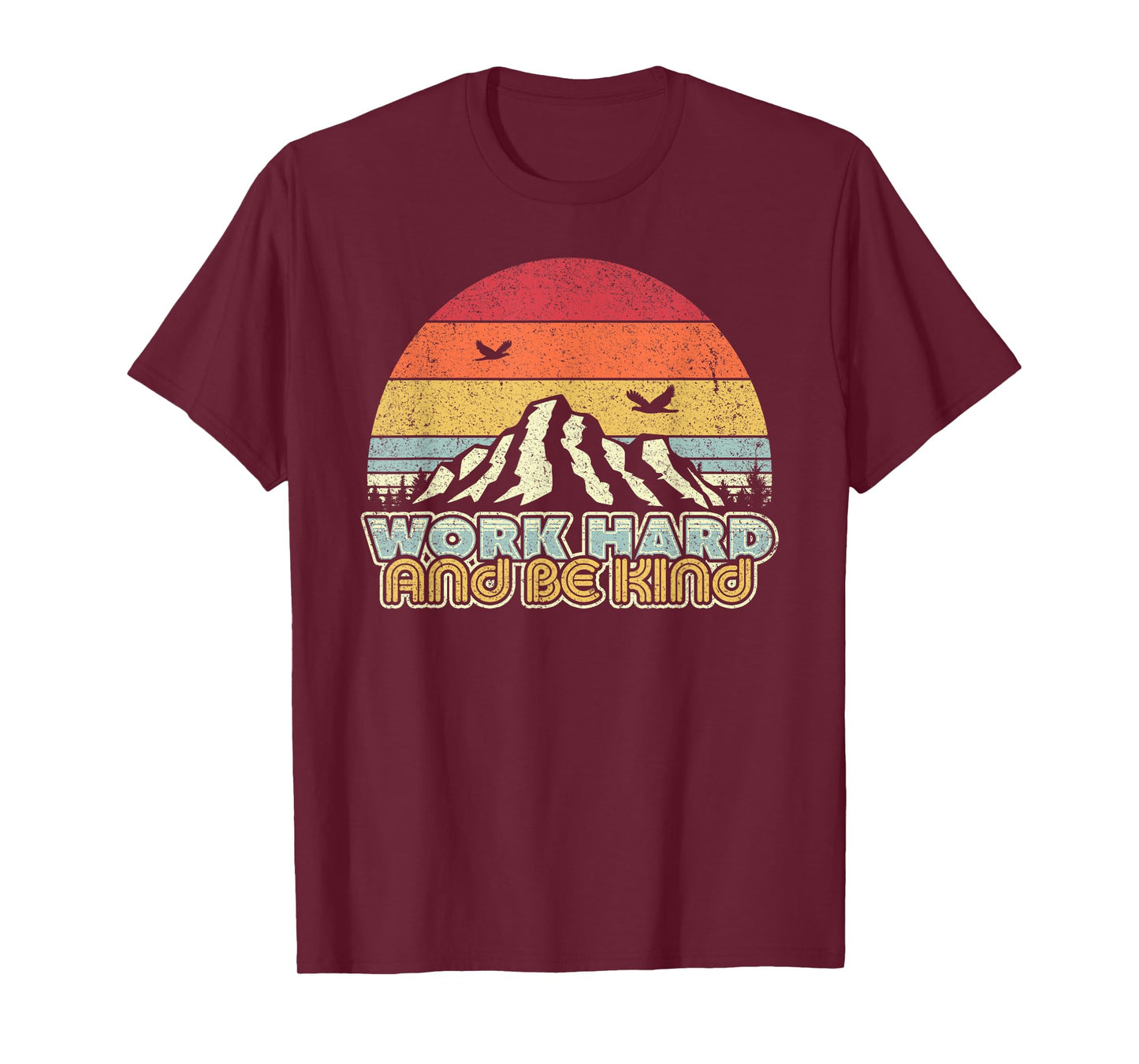 Work Hard And Be Kind Mindfulness Shirt Vintage T-Shirt