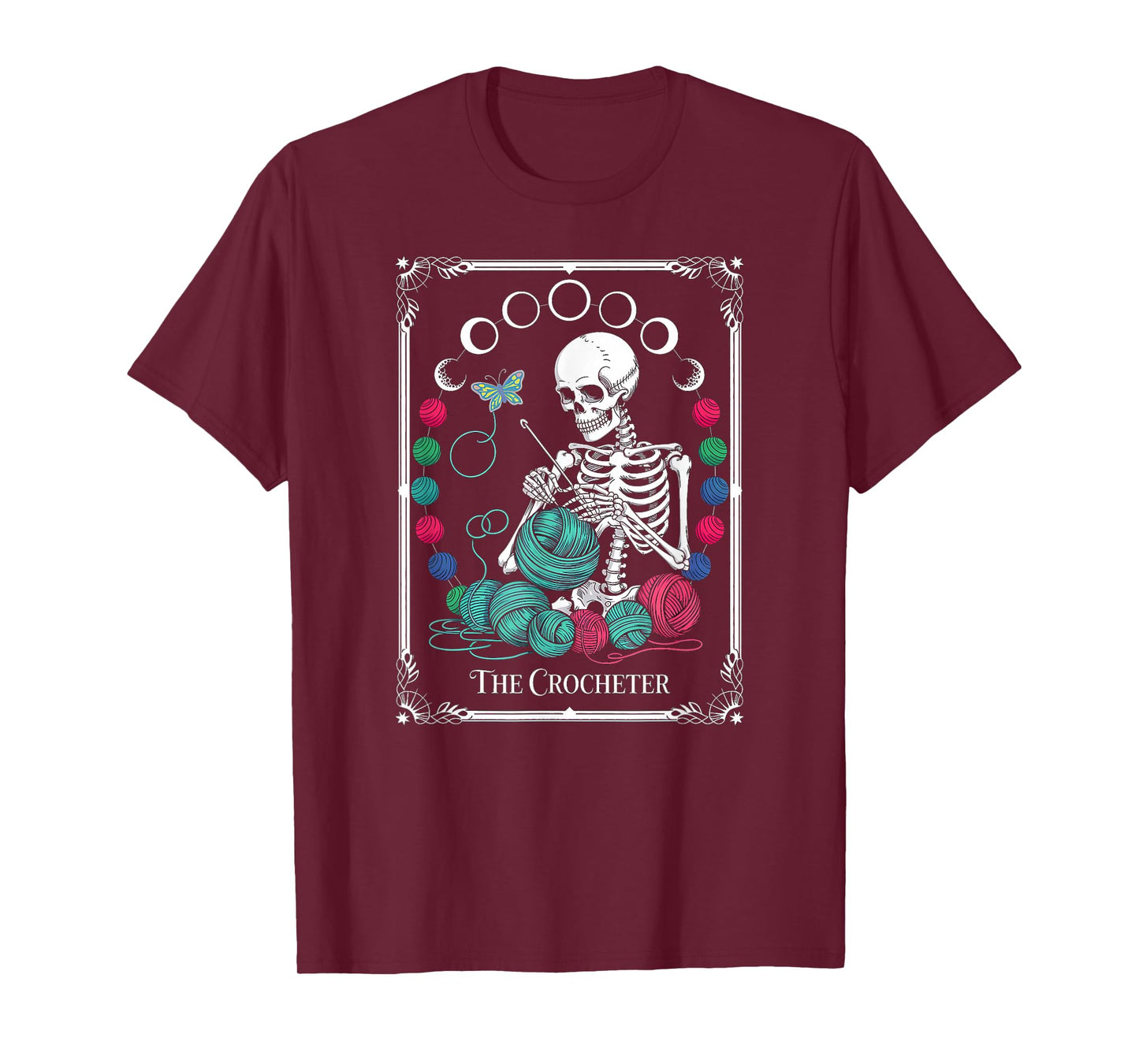 The Crocheter Tarot Card Funny Yarn Design T-Shirt