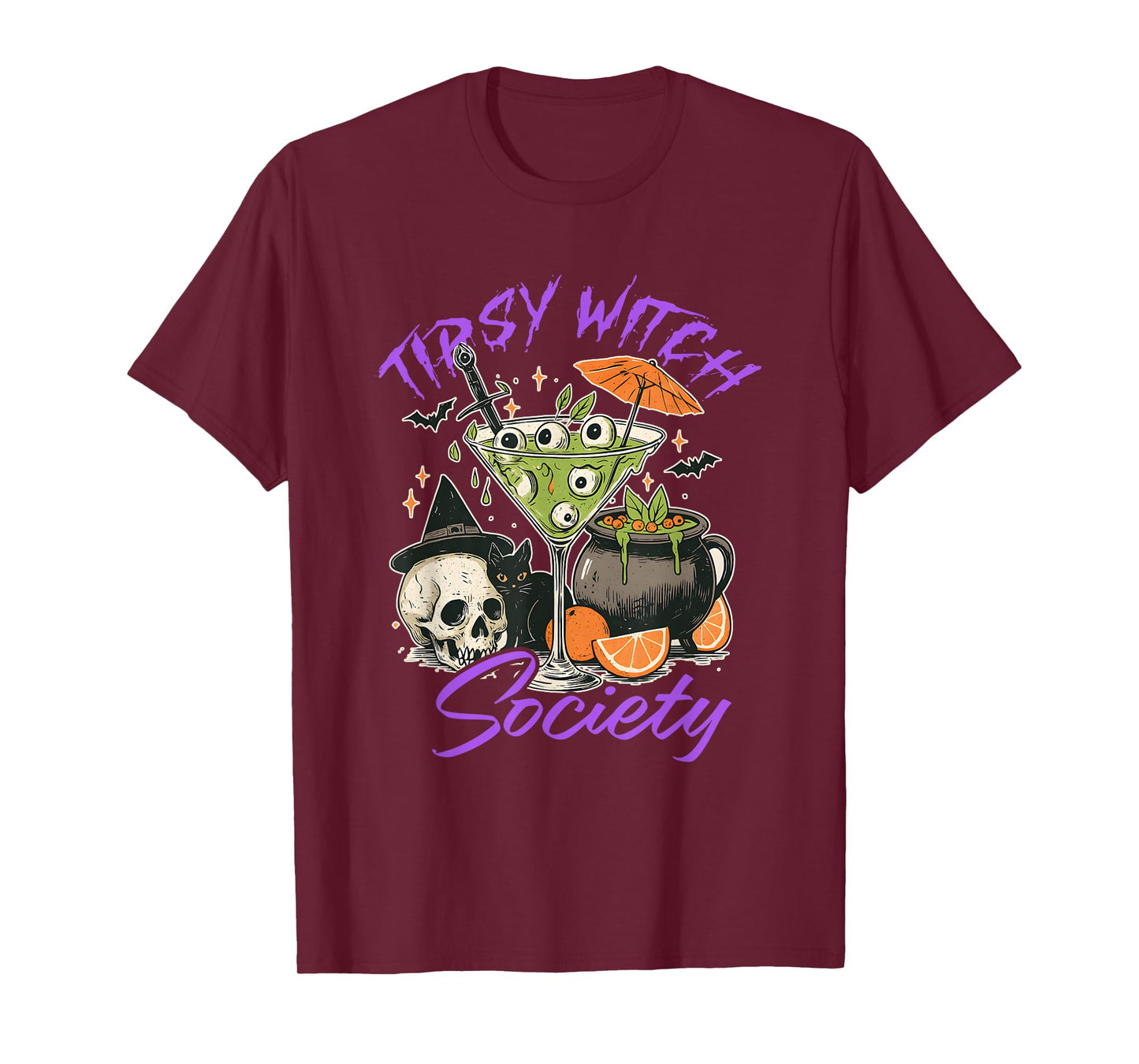 Tipsy Witch Society, Halloween Vibe T-Shirt
