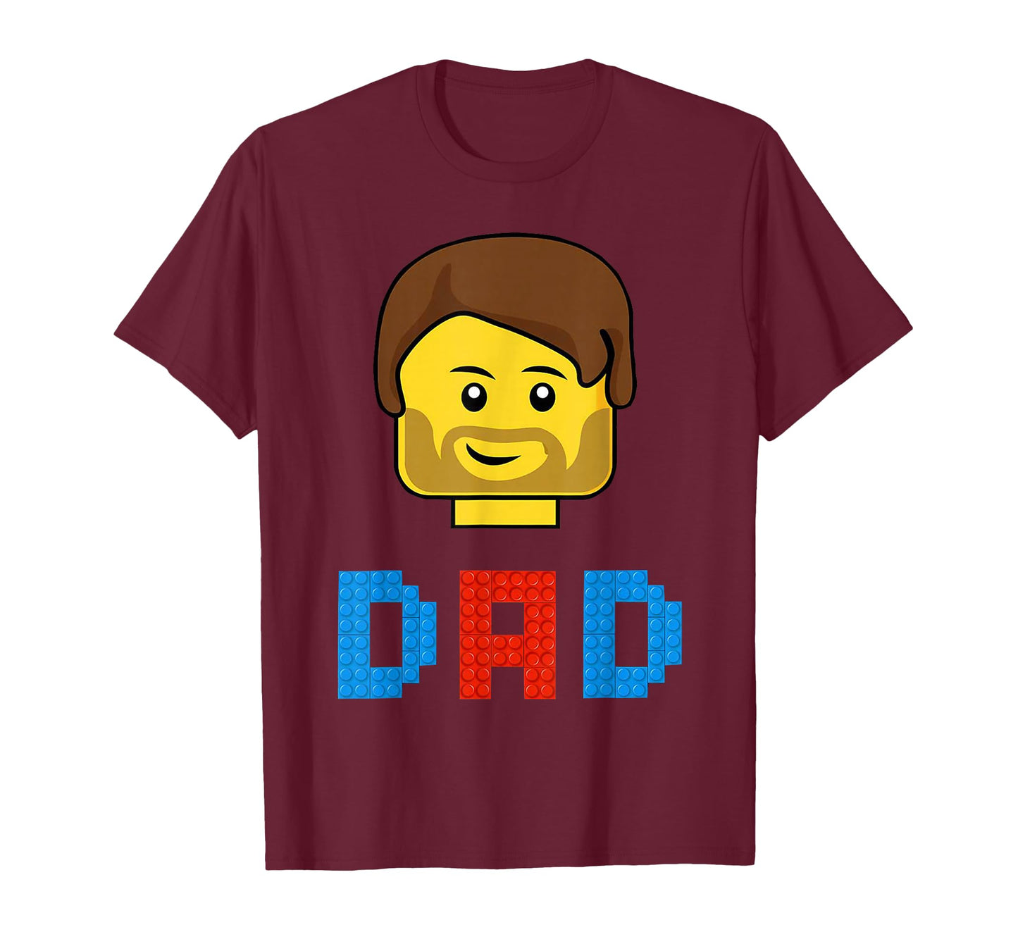 Unique Family Dad Master Builder Building Bricks Blocks T-Shirt