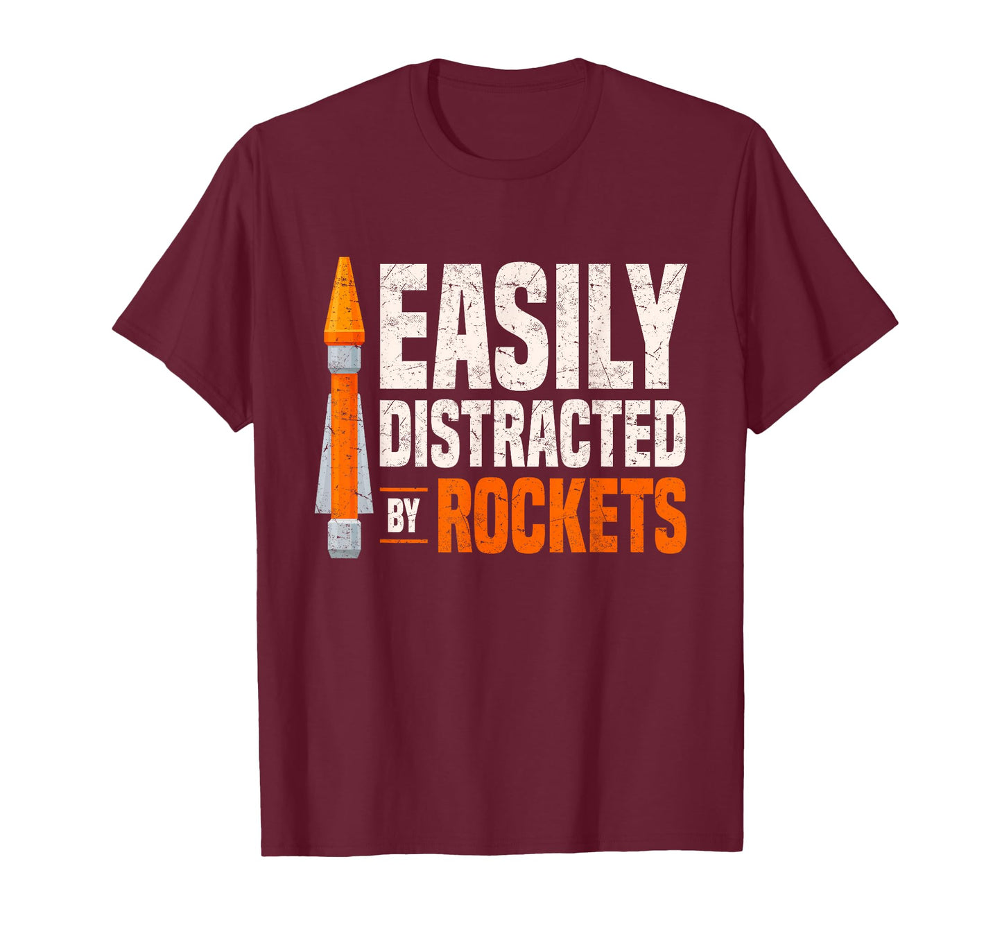 Rocketry Model Rocket Kit Easily Distracted By Rockets T-Shirt