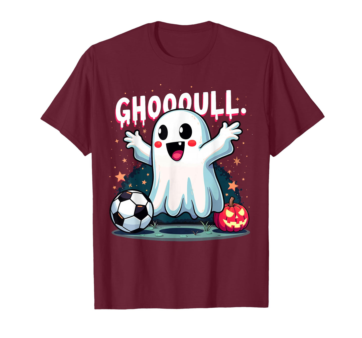 Ghoooal Soccer Ghost Halloween Funny Soccer Halloween T-Shirt