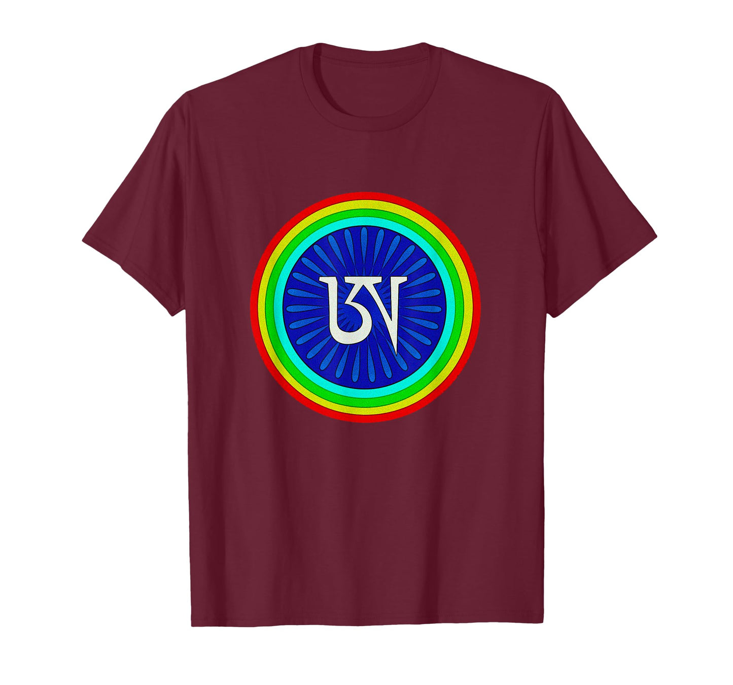 Tibetan Dzogchen Rigpa Buddhist Meditation Colorful Mantra T-Shirt