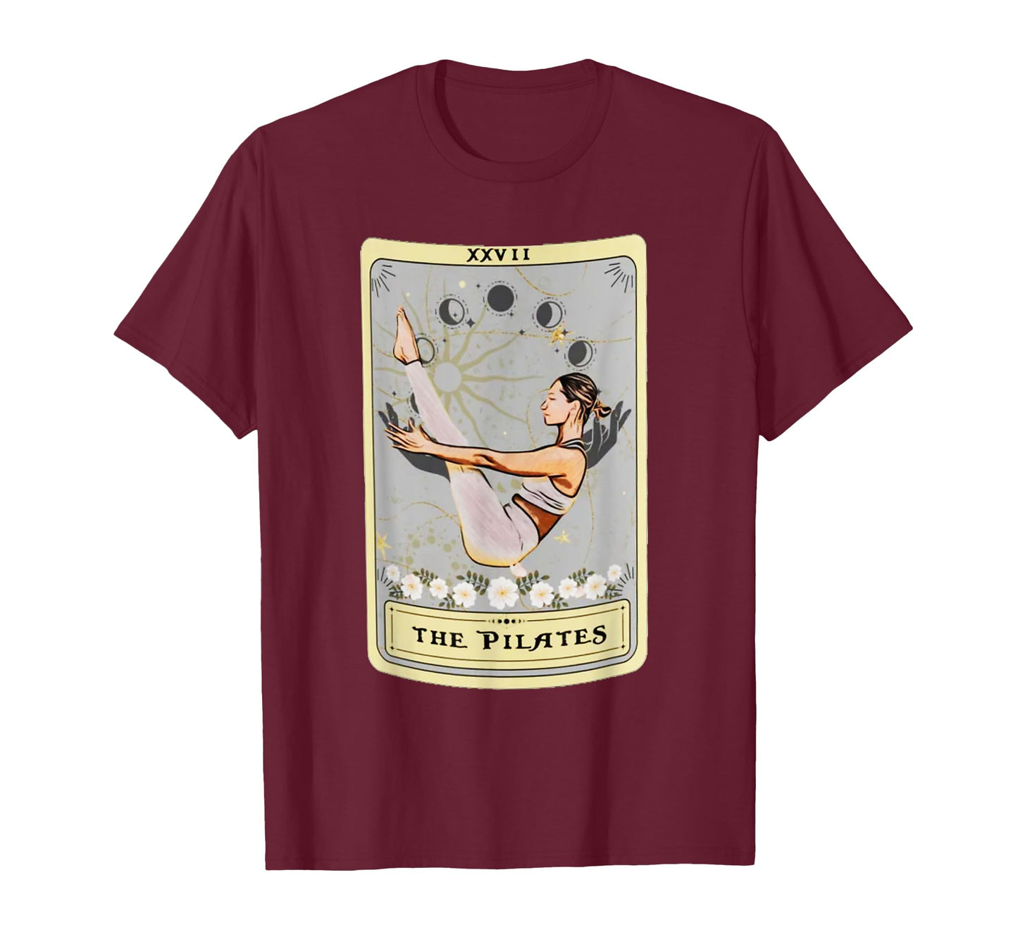 The Pilates Tarot Card Women's Unisex-Kids Vintage Black Cartoon T-Shirt