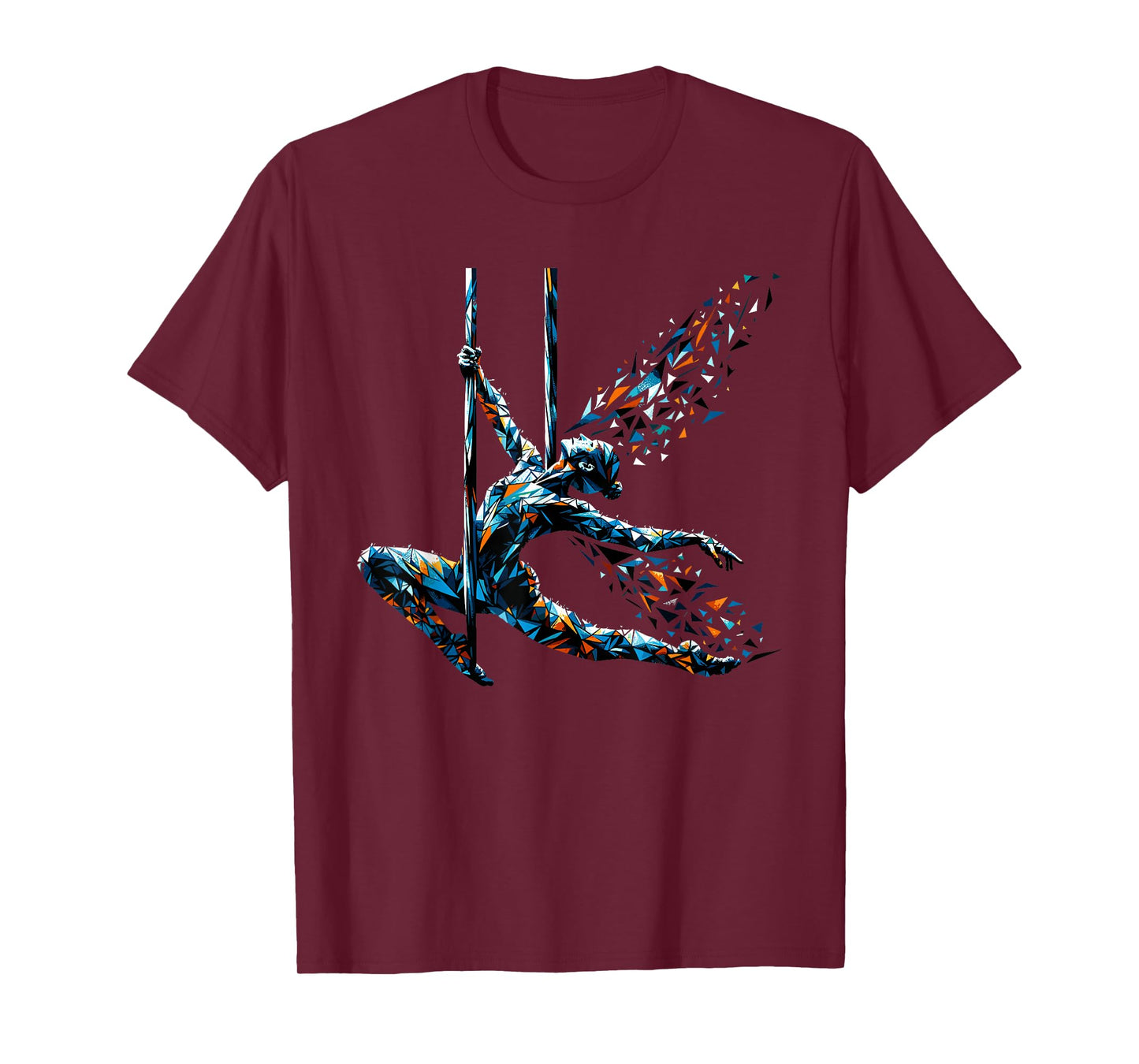 Polygon Art Aerial Silk Yoga Aerialist Acrobatics T-Shirt