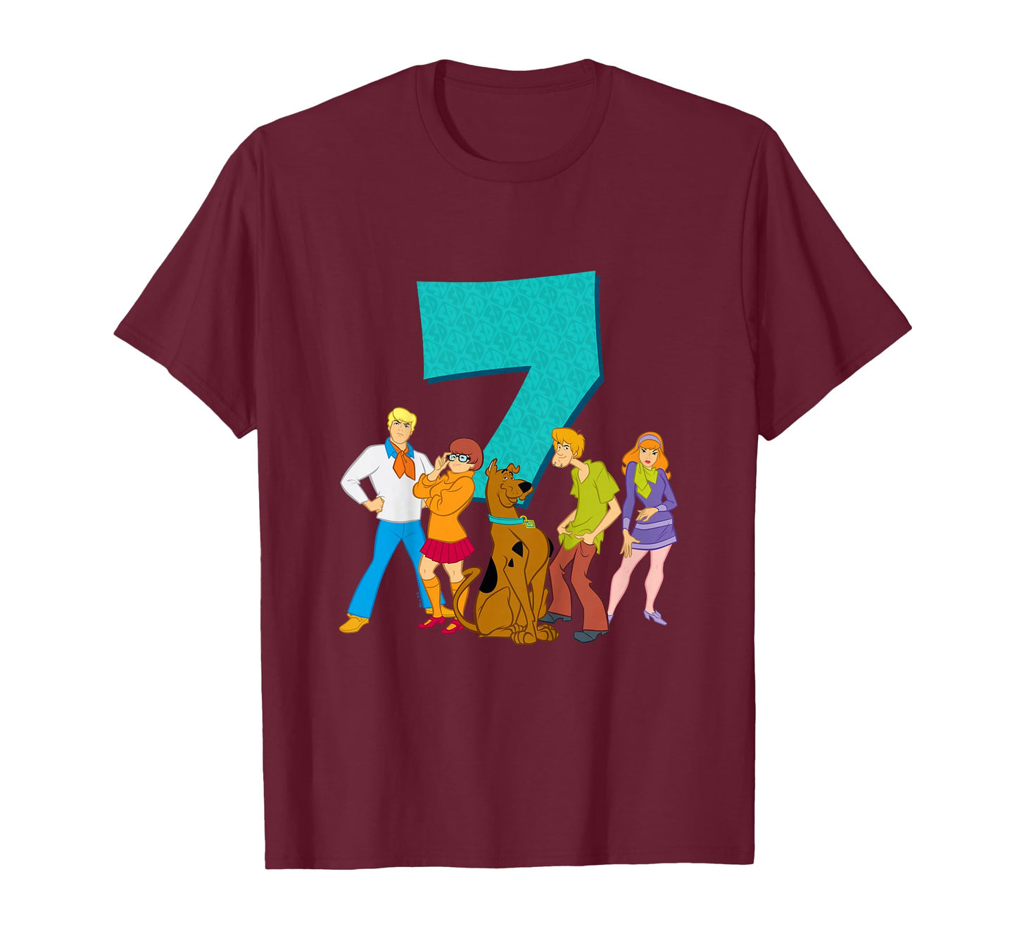 Kids Scooby-Doo 7th Birthday This Meddling Kid is 7 T-Shirt