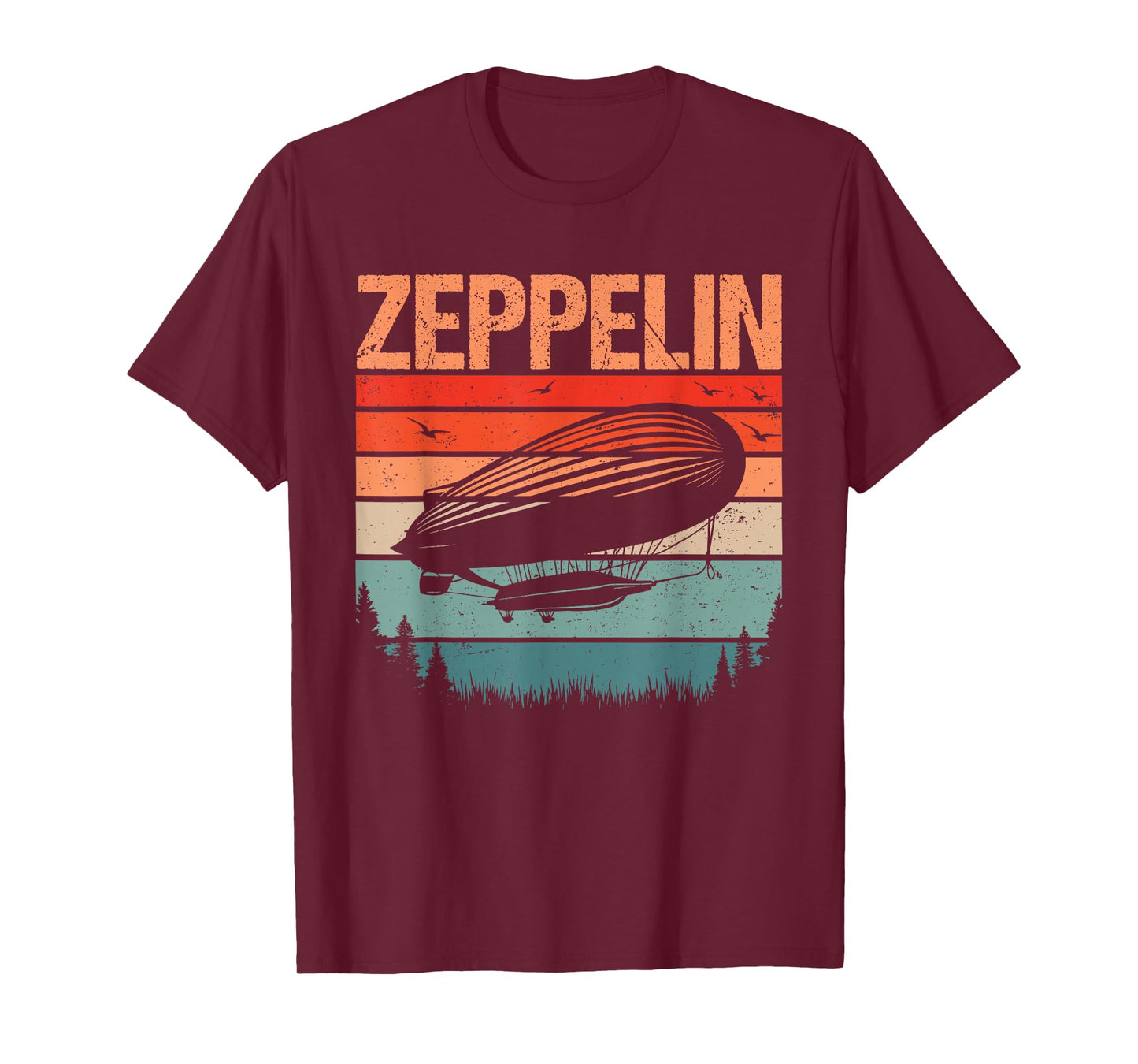 Retro Vintage Zeppelin Airship Aviation Blimp Men Women Kids T-Shirt