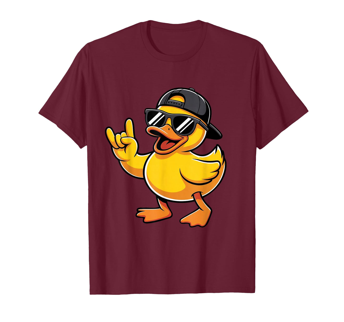 Rubber Duck Rock Music Rubber Duckie Funny Duck Graphic T-Shirt