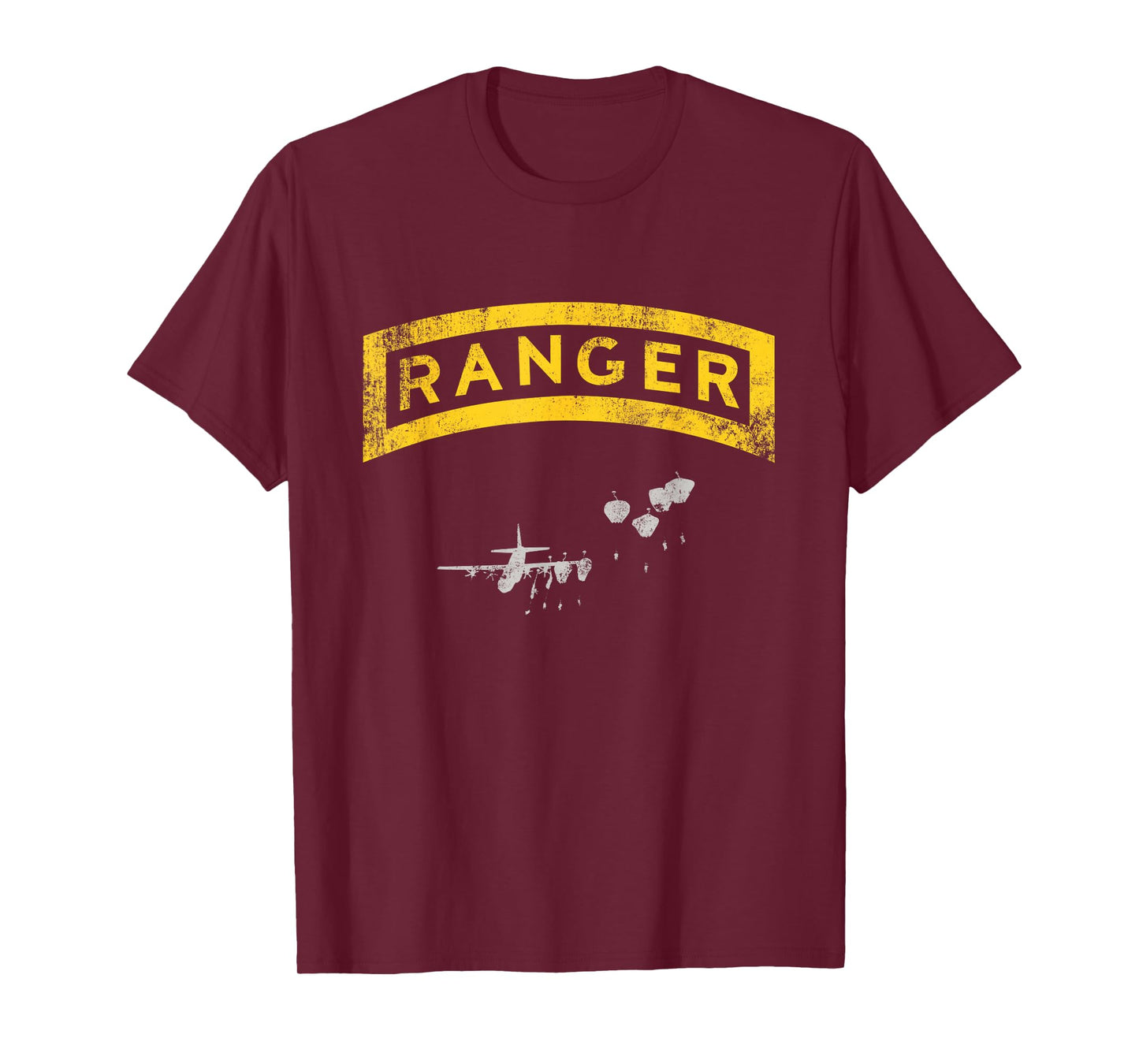 US Army Ranger Tab Airborne Ranger Military Veteran Vintage T-Shirt