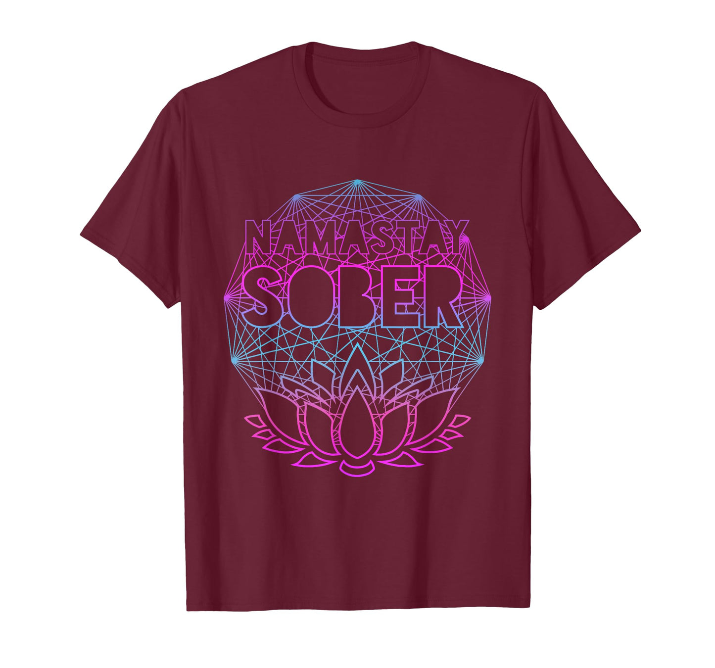 Namastay Sober NA AA Alcoholics Anonymous Sobriety Recovery T-Shirt