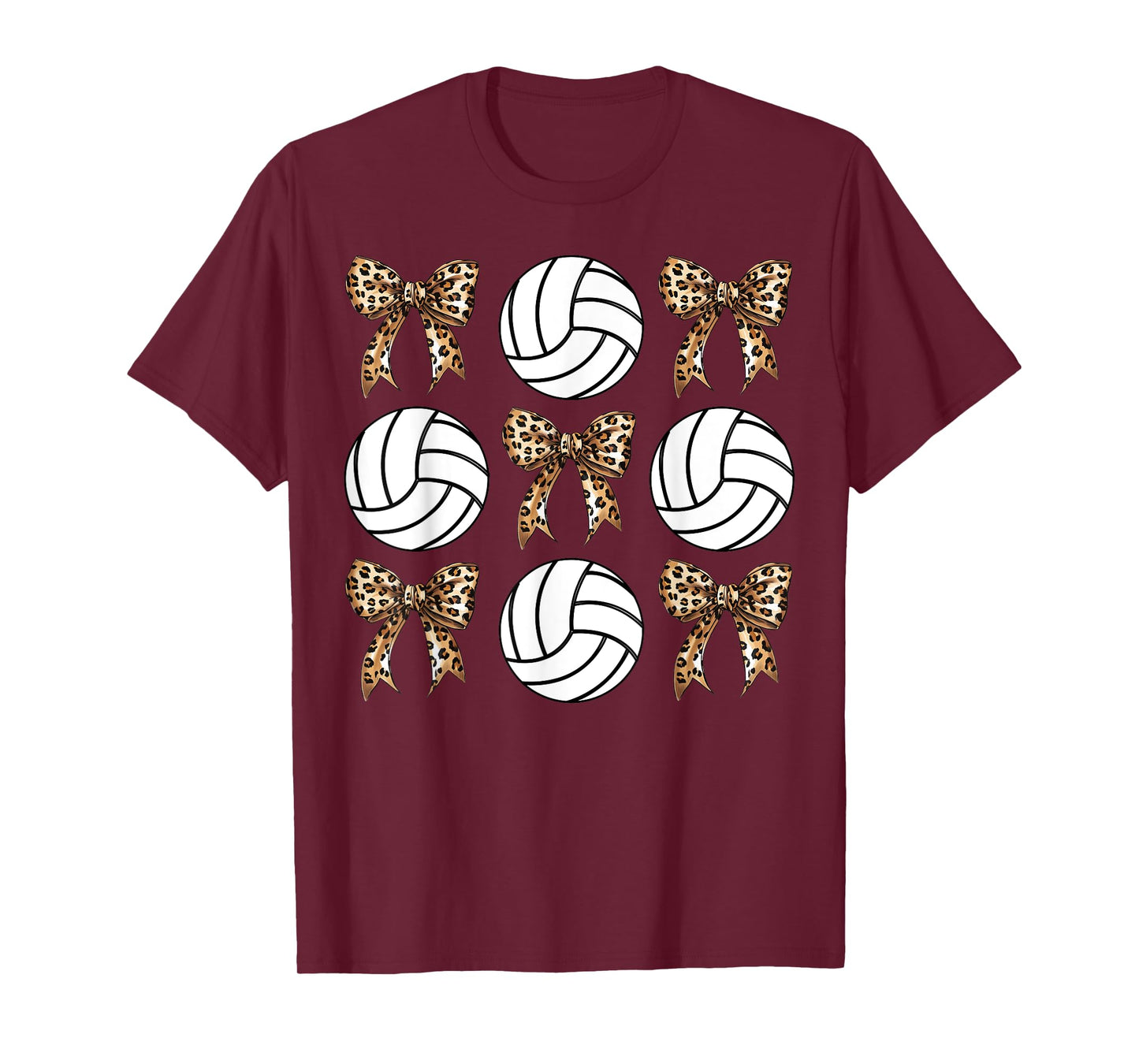 Volleyball Coquette Bow Volleyball Mom Sister Girly Bow T-Shirt