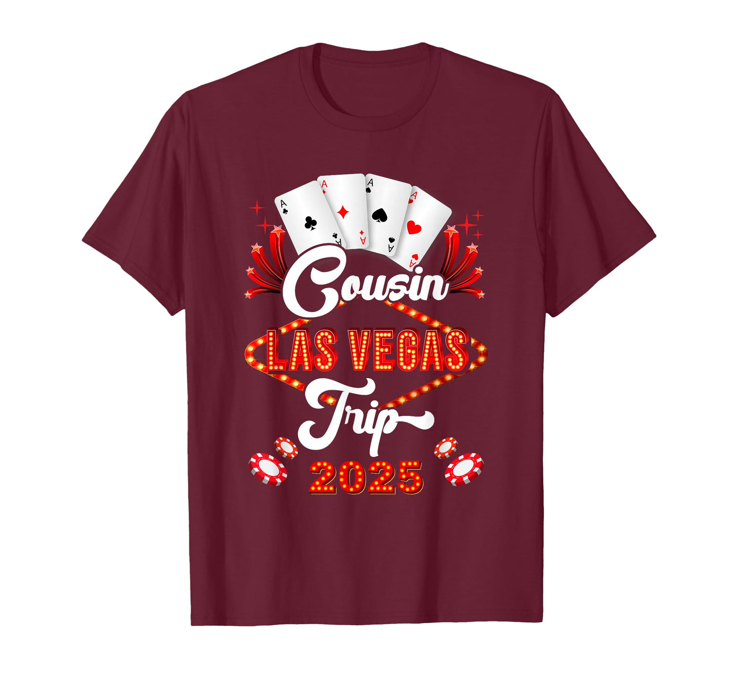 Cousin Las Vegas Trip 2025 Family Squad Vacation Matching T-Shirt