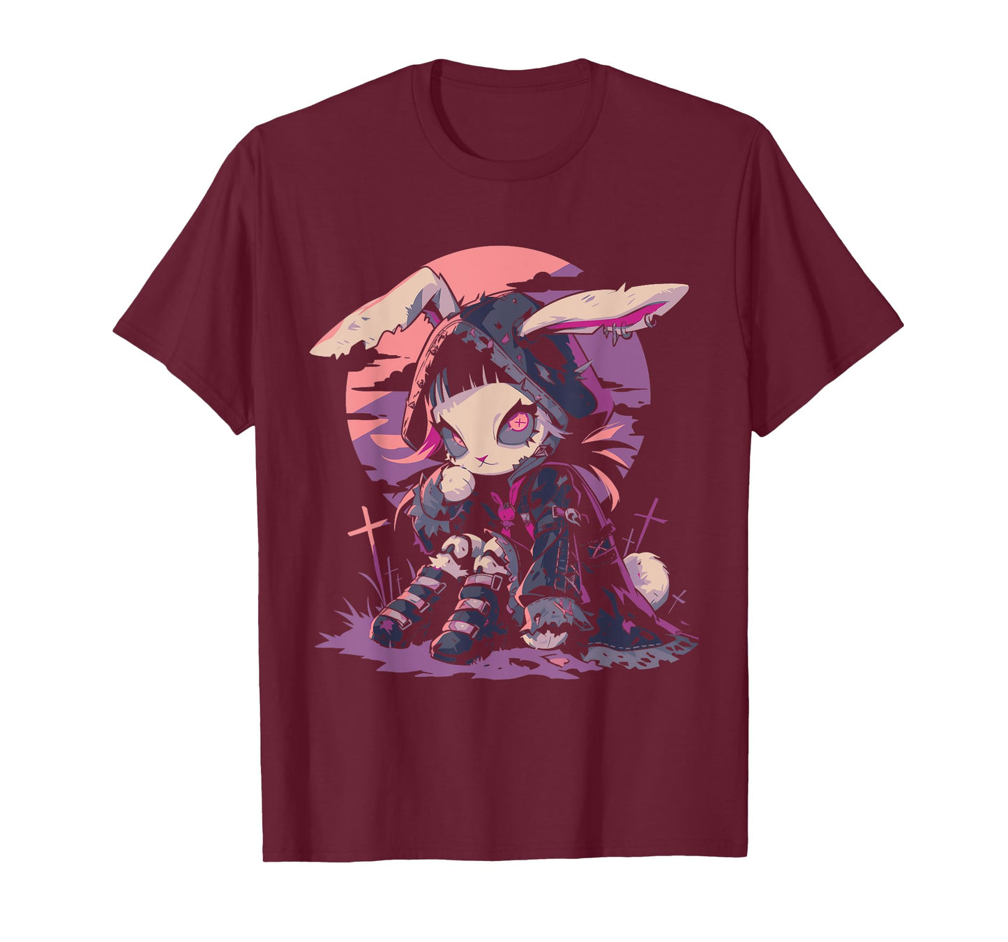 Cute Goth Bunny Witch Cute E-Girl Gothic Outfit Grunge T-Shirt