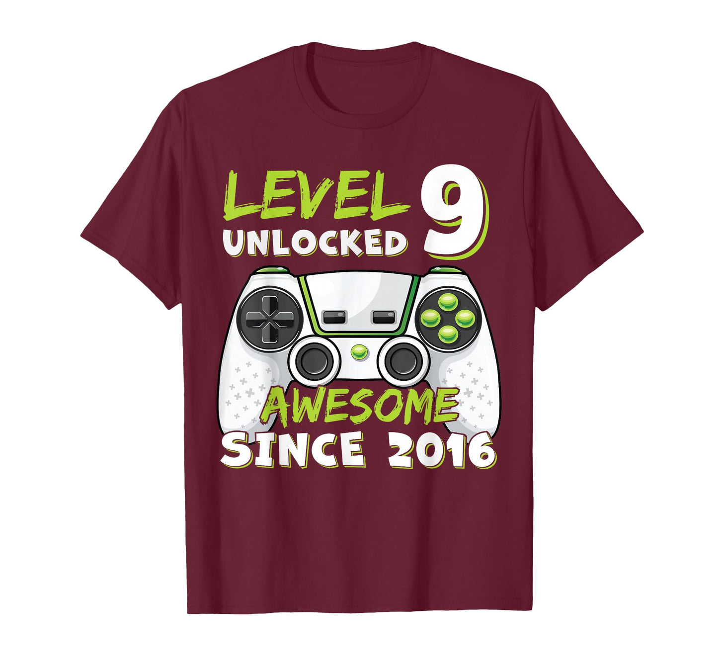 9 Year Old BDay Decorations Son Boy 9yr 2016 9th Birthday T-Shirt