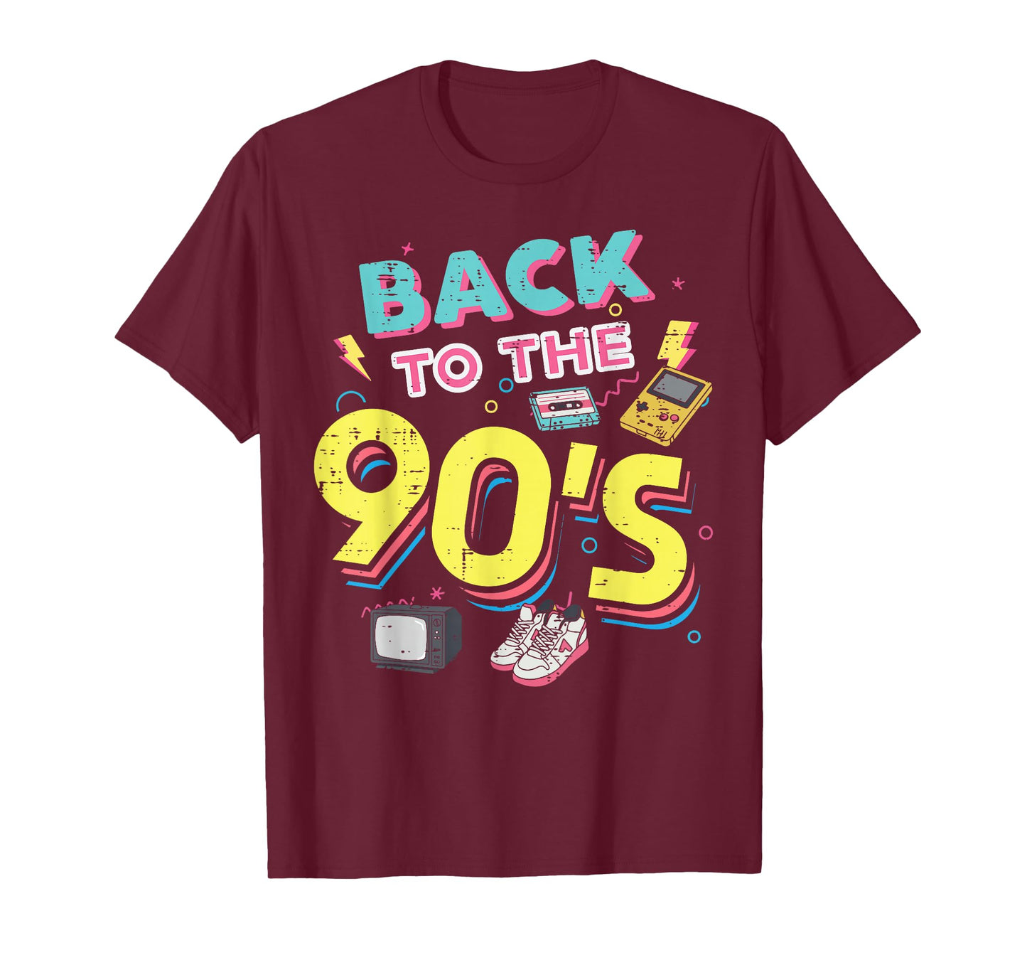 Back to The 90s Cassette Tape Retro Old School Women Men Kid T-Shirt