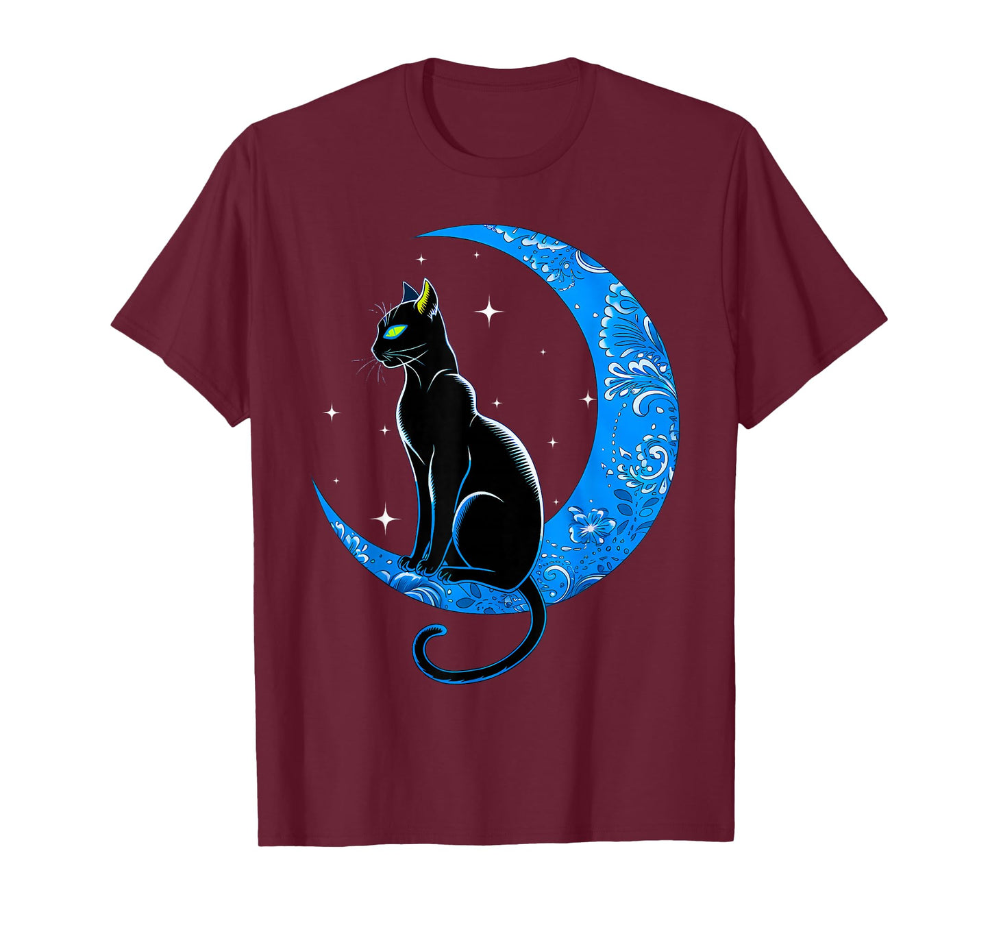 Black Cat Crescent Moon Sailor Mom T-Shirt
