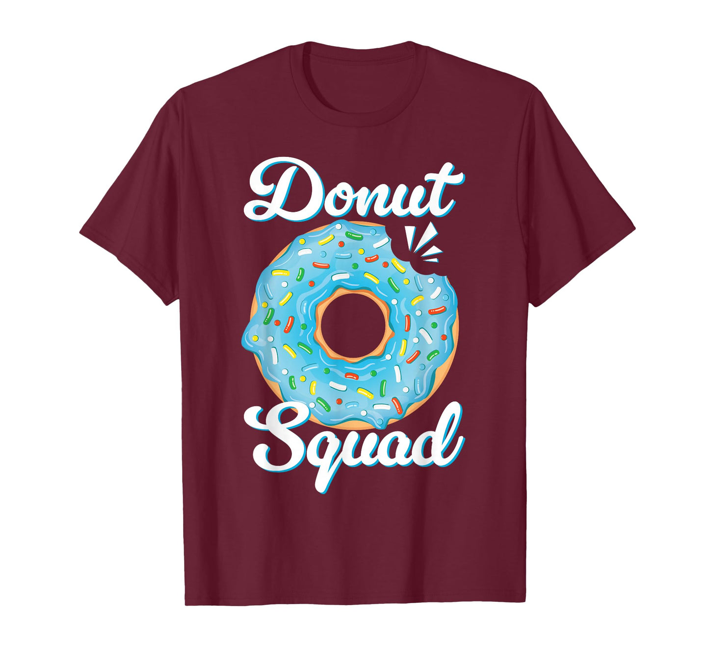 Donut Squad Sprinkle Blue Doughnut Birthday Party Kids Boys T-Shirt