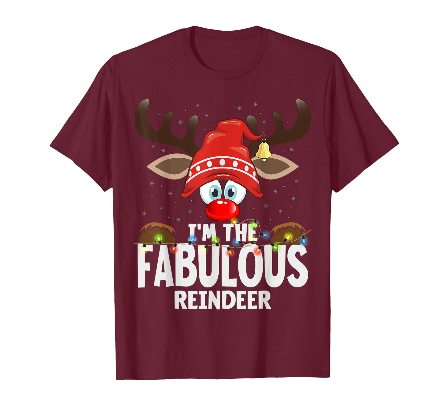 Christmas Matching I'm The Fabulous Reindeer T-Shirt