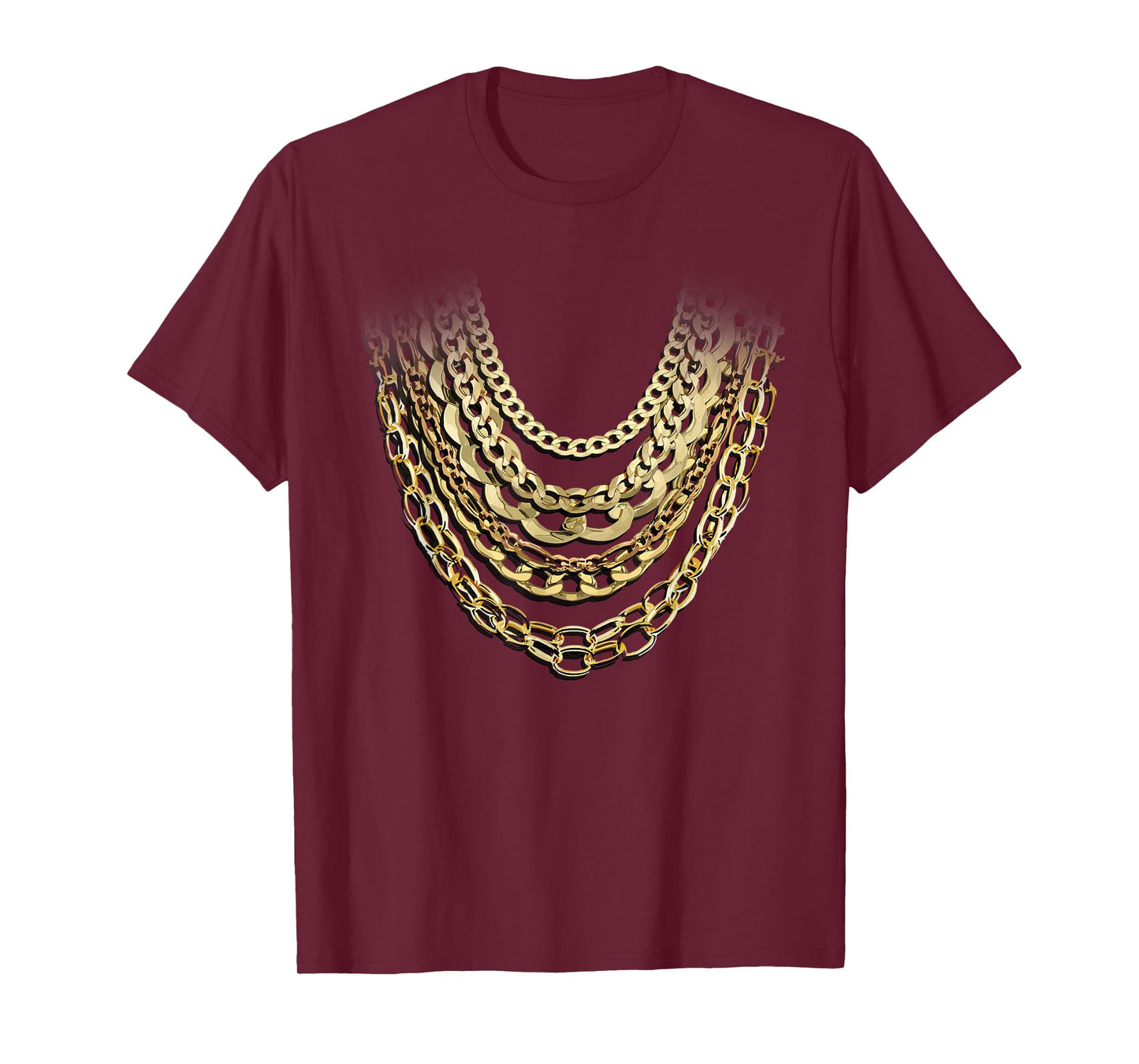 Golden Chains Funny Hip Hop Fan And Gold Lover Gift T-Shirt