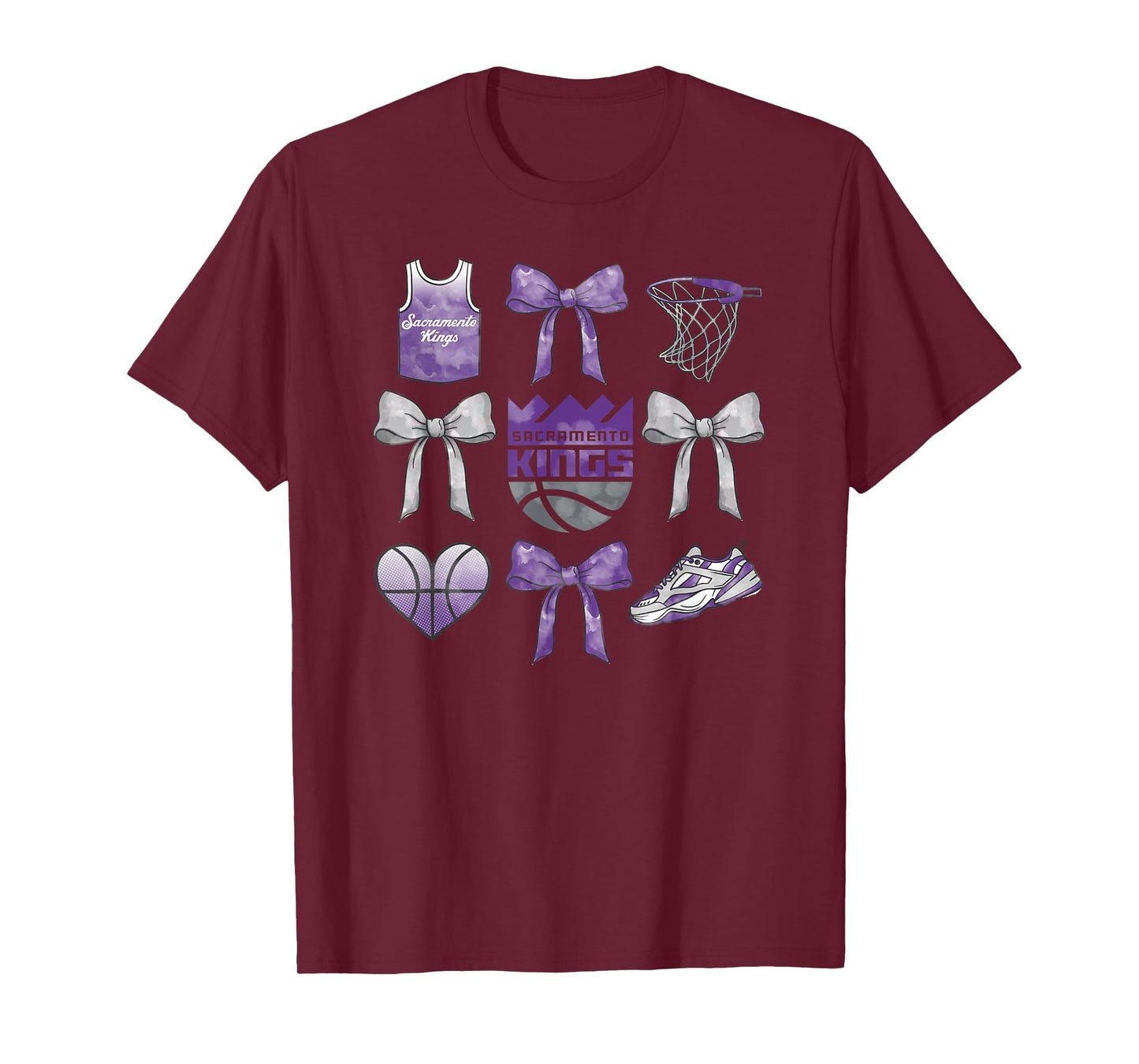 NBA Sacramento Kings Bow Grid T-Shirt