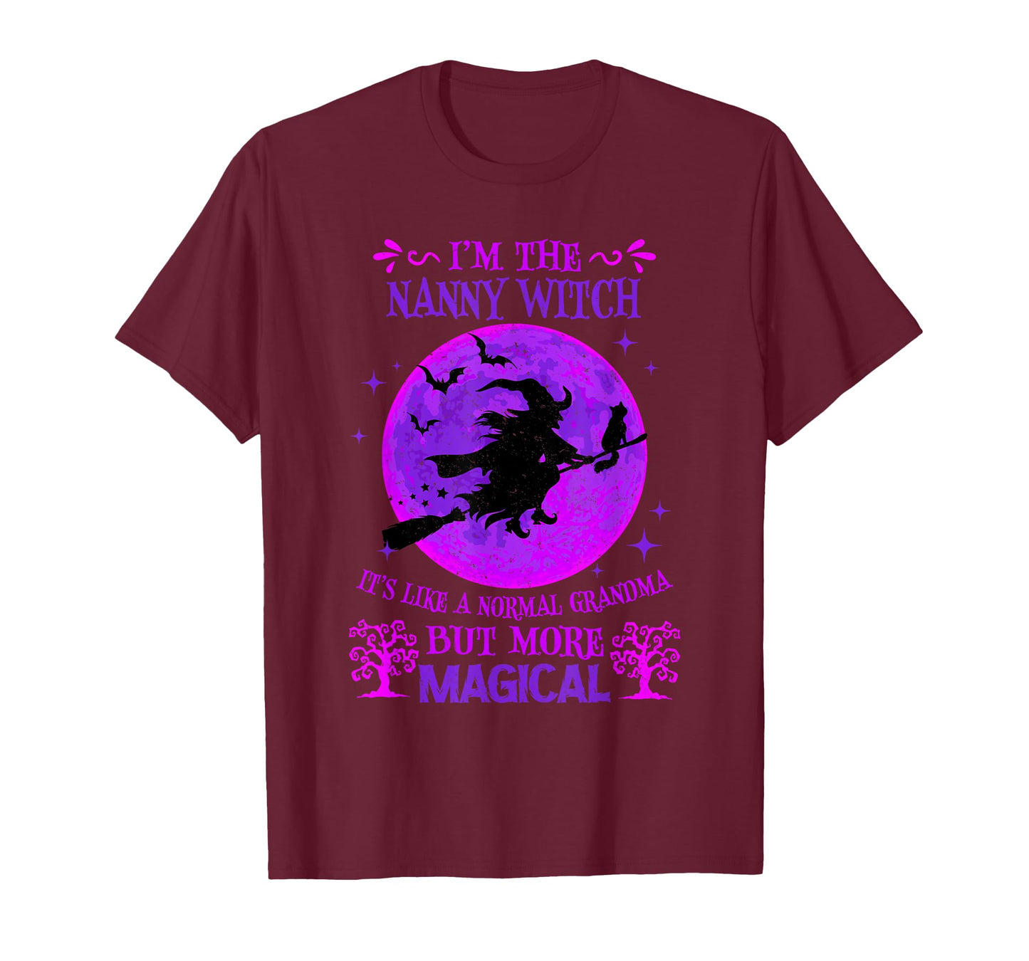 I'm The Nanny Witch Like A Normal Grandma Halloween T-Shirt