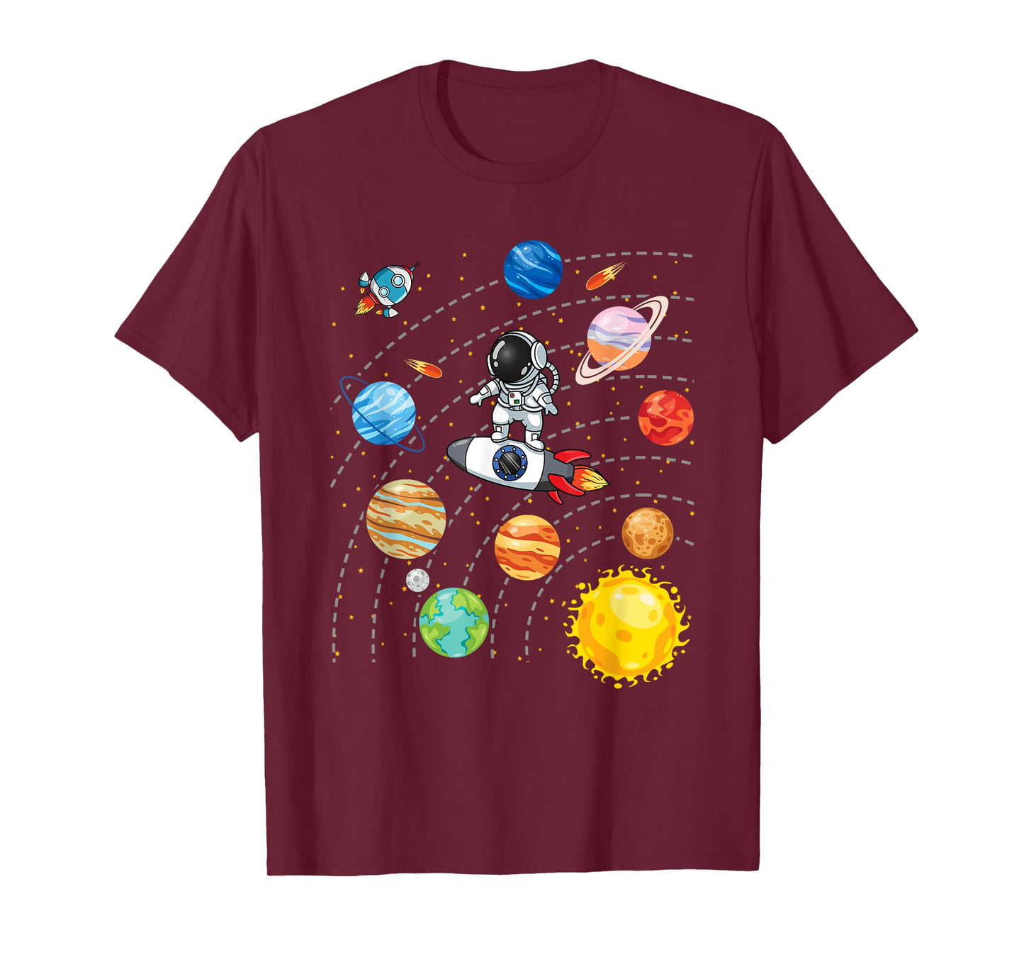 Solar System Planets Science Space Astronaut Universe Galaxy T-Shirt