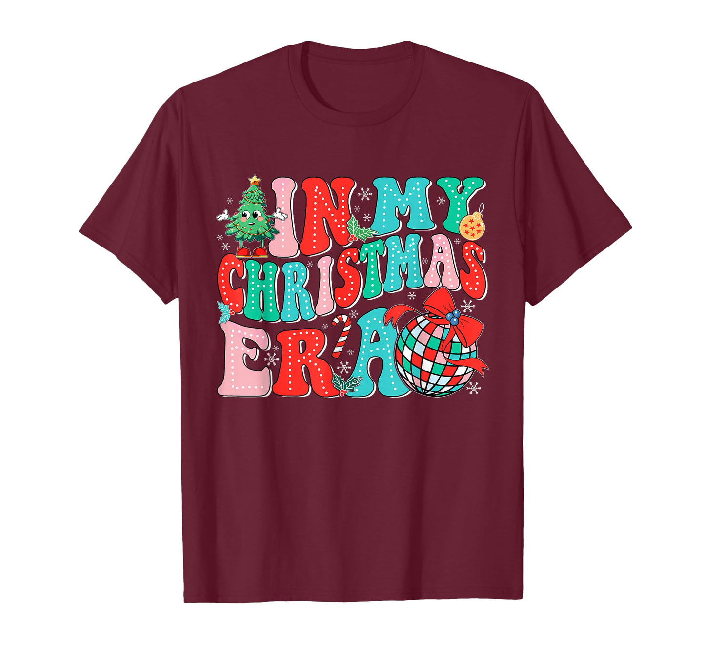In My Christmas Era Vintage Groovy Christmas Holiday Xmas T-Shirt