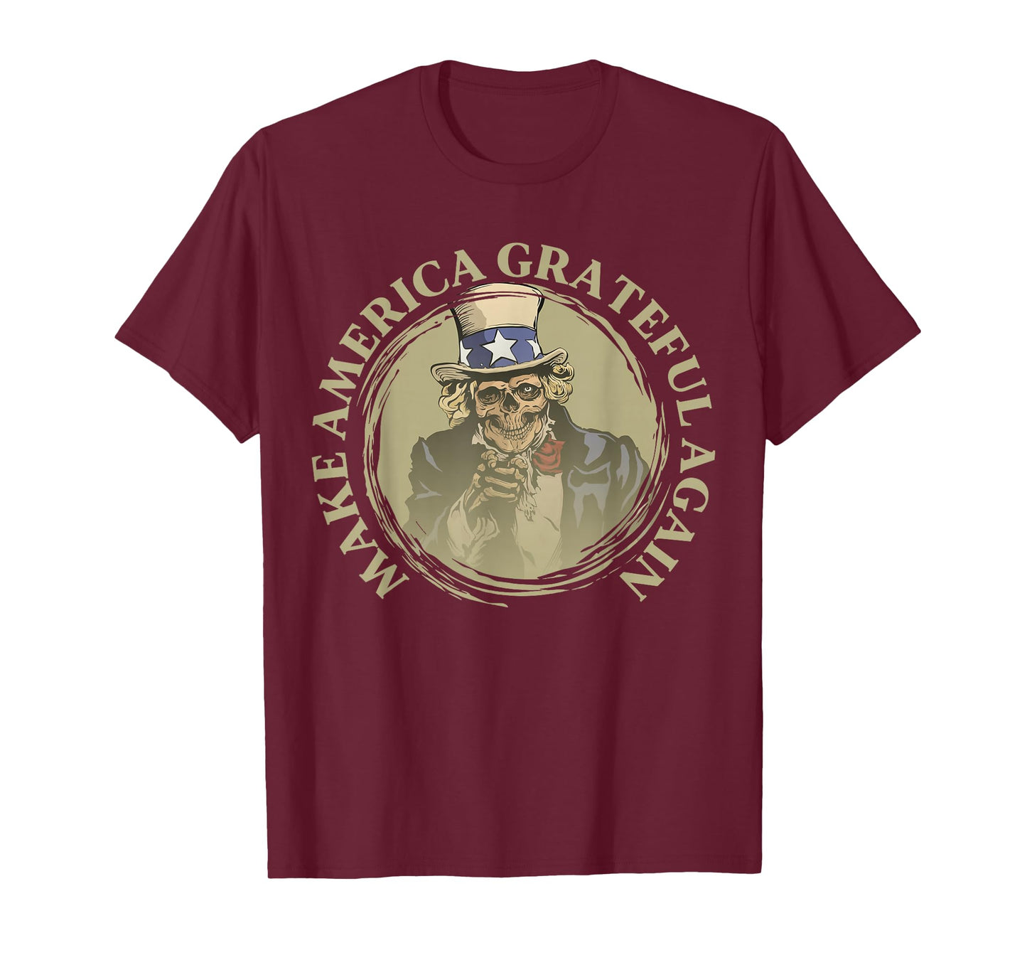 Vintage Design Uncle Sam Retro Make America Grateful Again T-Shirt