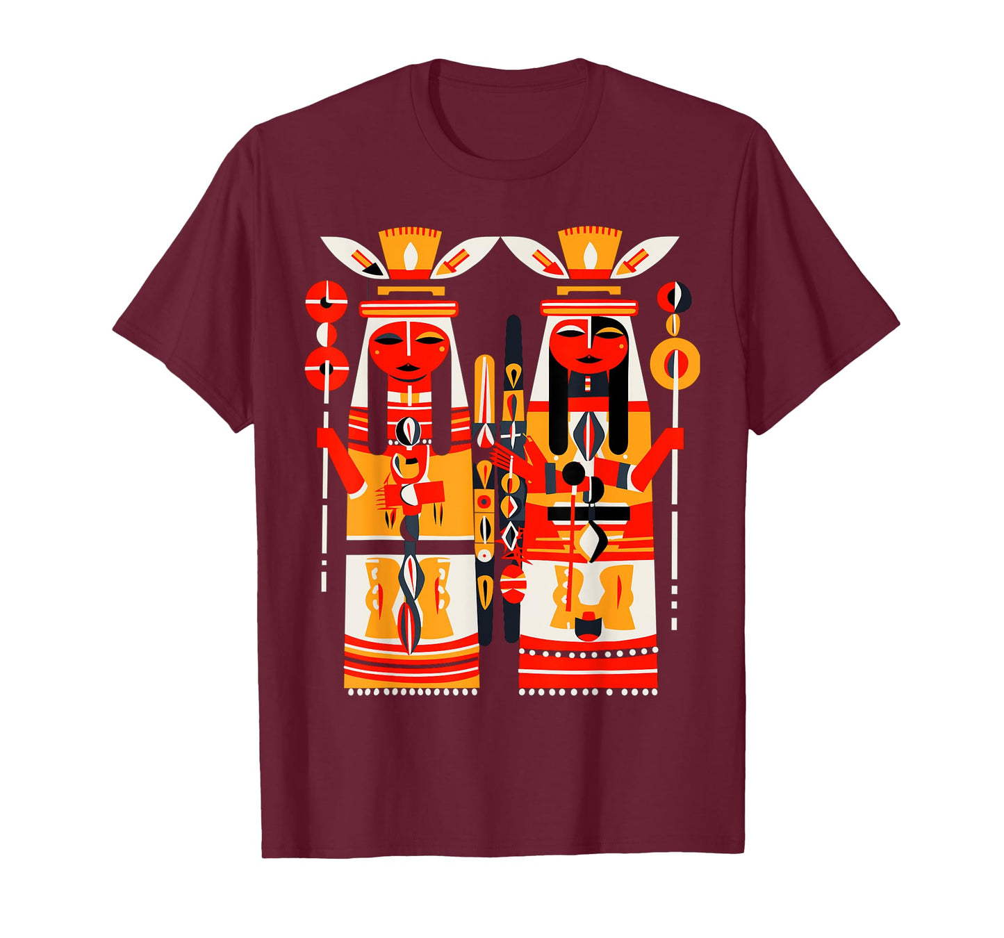 Native American Art Style Hopi Katsina Dolls T-Shirt