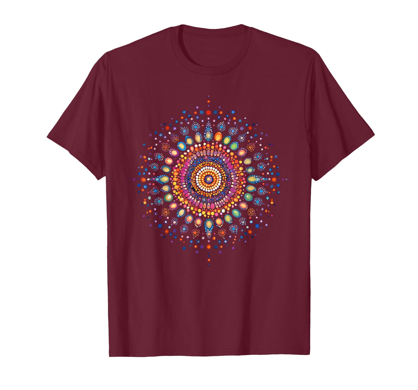 Radiant Mandala 2024 Intricate Dot Art Design T-Shirt